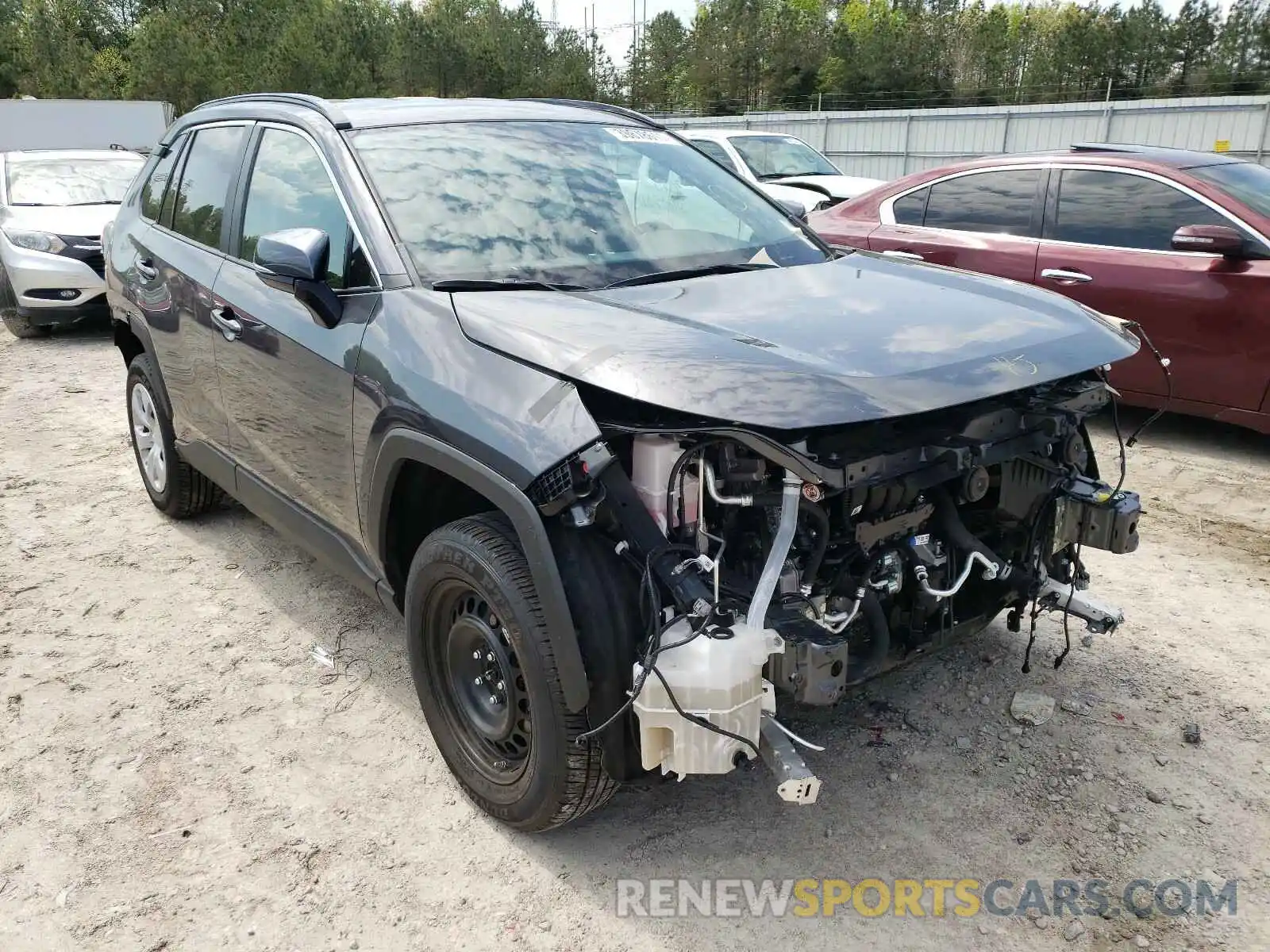 1 Photograph of a damaged car 2T3G1RFV4LW135596 TOYOTA RAV4 2020