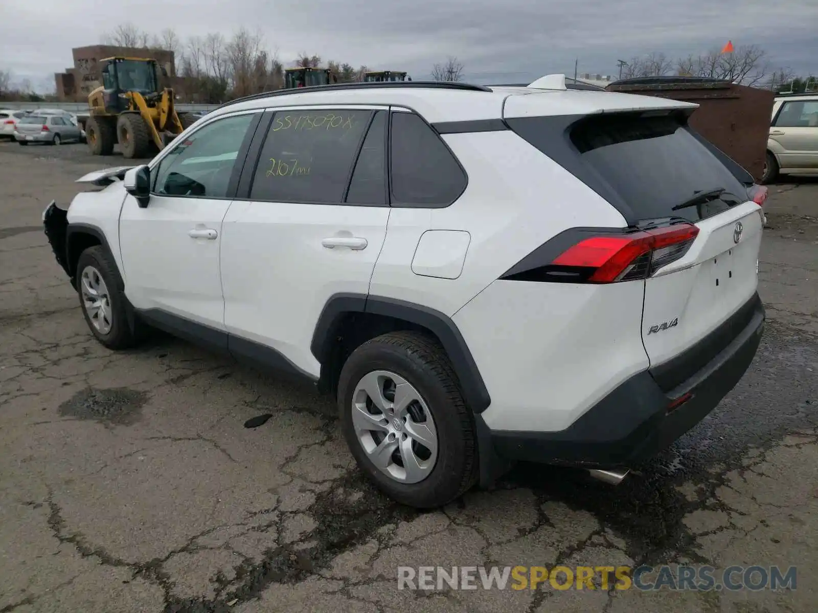 3 Photograph of a damaged car 2T3G1RFV6LW095411 TOYOTA RAV4 2020