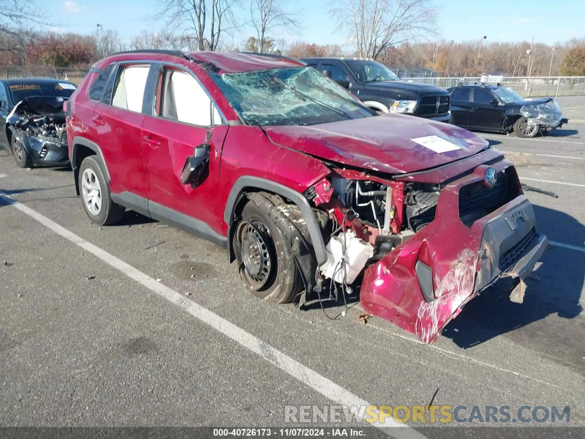 1 Photograph of a damaged car 2T3G1RFV7LW107940 TOYOTA RAV4 2020