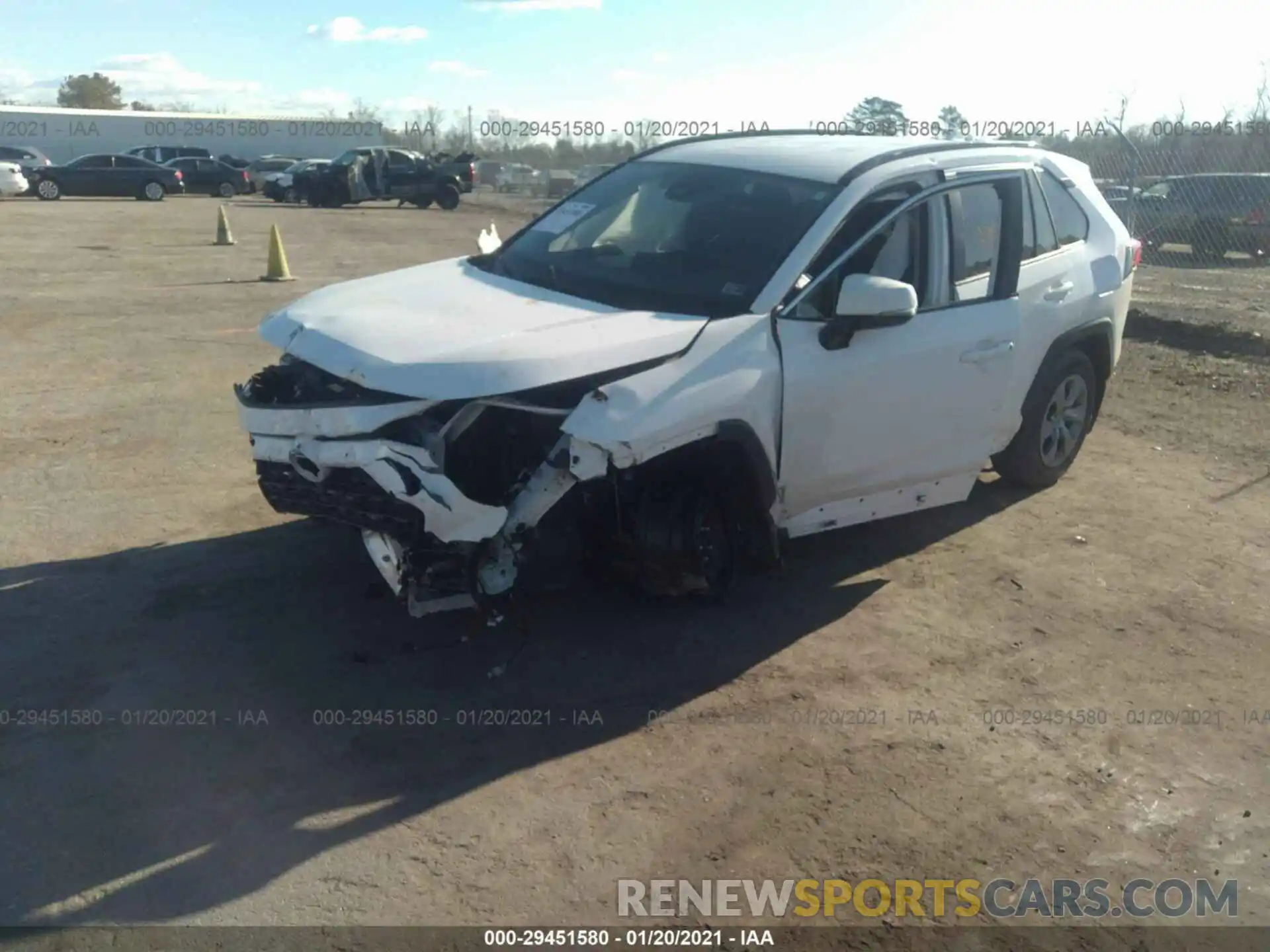 2 Photograph of a damaged car 2T3G1RFV8LW090954 TOYOTA RAV4 2020