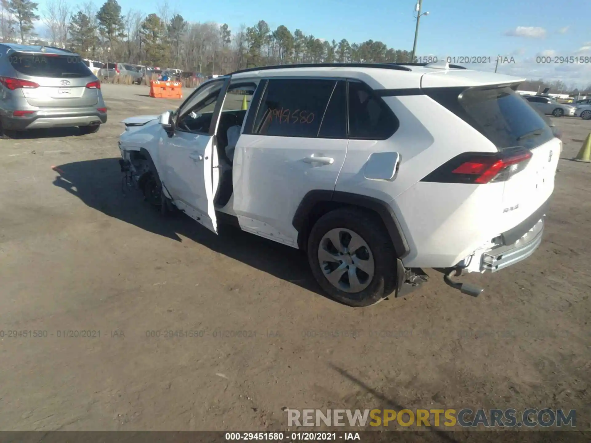 3 Photograph of a damaged car 2T3G1RFV8LW090954 TOYOTA RAV4 2020