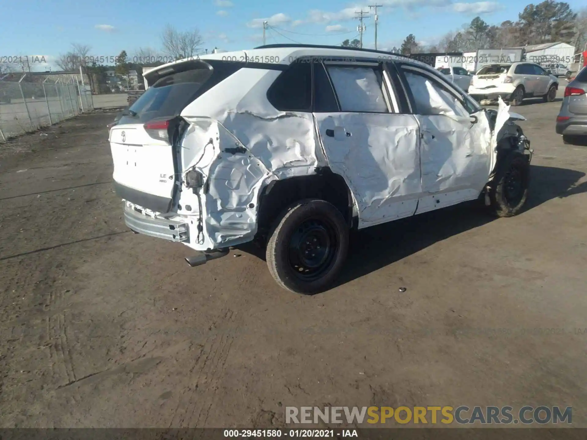 4 Photograph of a damaged car 2T3G1RFV8LW090954 TOYOTA RAV4 2020