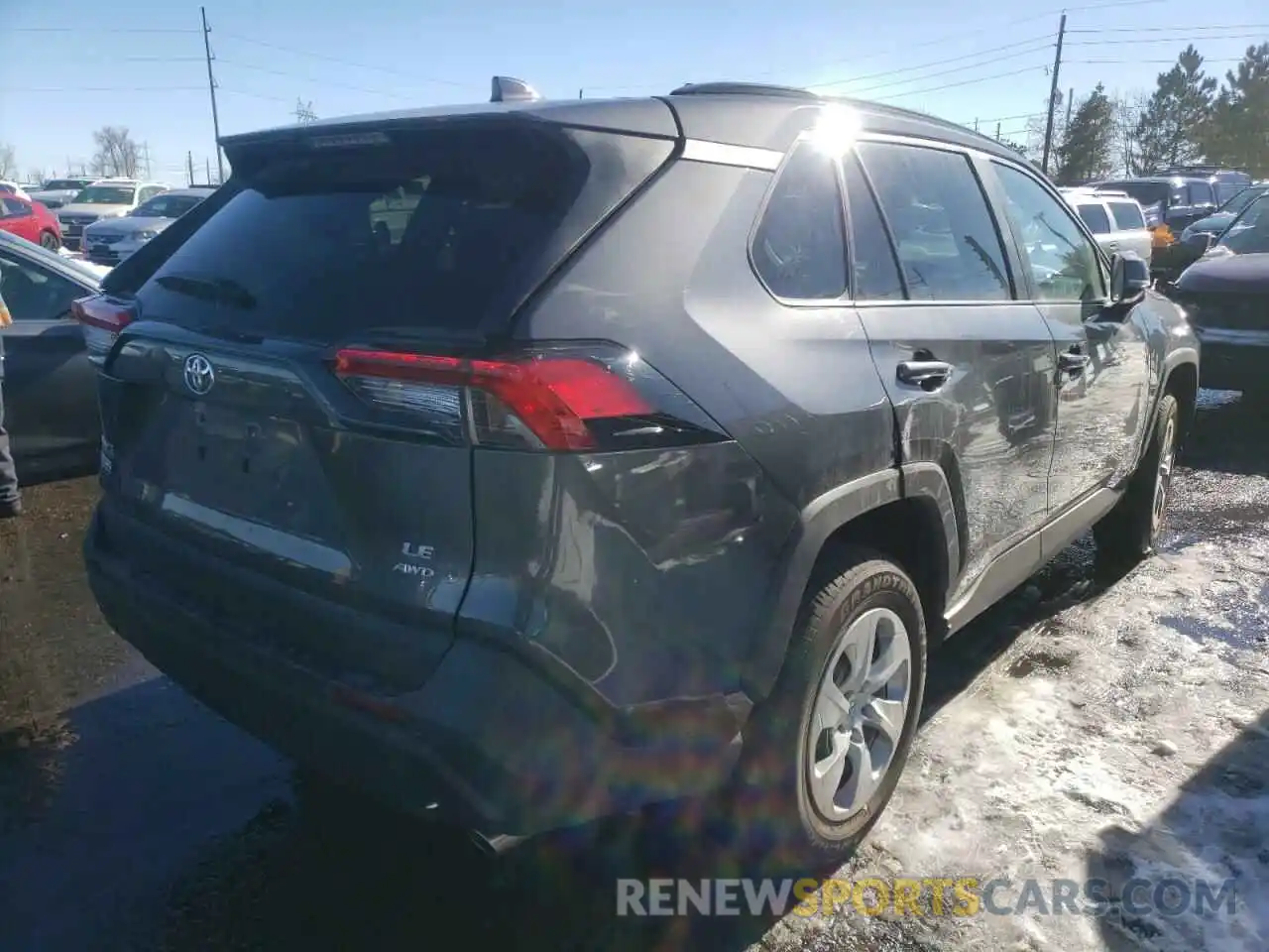 4 Photograph of a damaged car 2T3G1RFV8LW104223 TOYOTA RAV4 2020