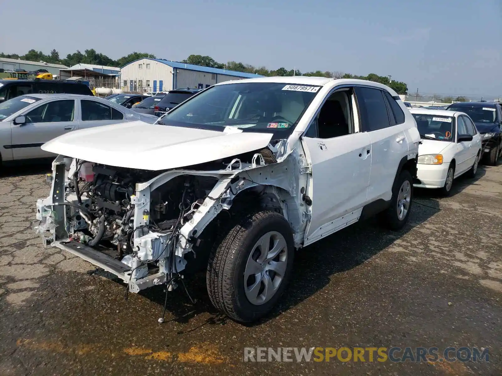 2 Photograph of a damaged car 2T3G1RFV9LW116607 TOYOTA RAV4 2020