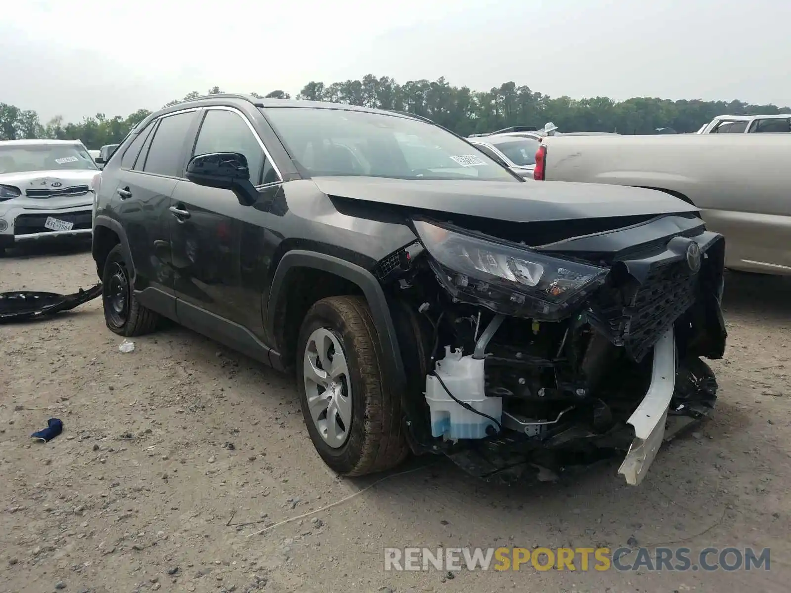 1 Photograph of a damaged car 2T3H1RFV0LC046274 TOYOTA RAV4 2020