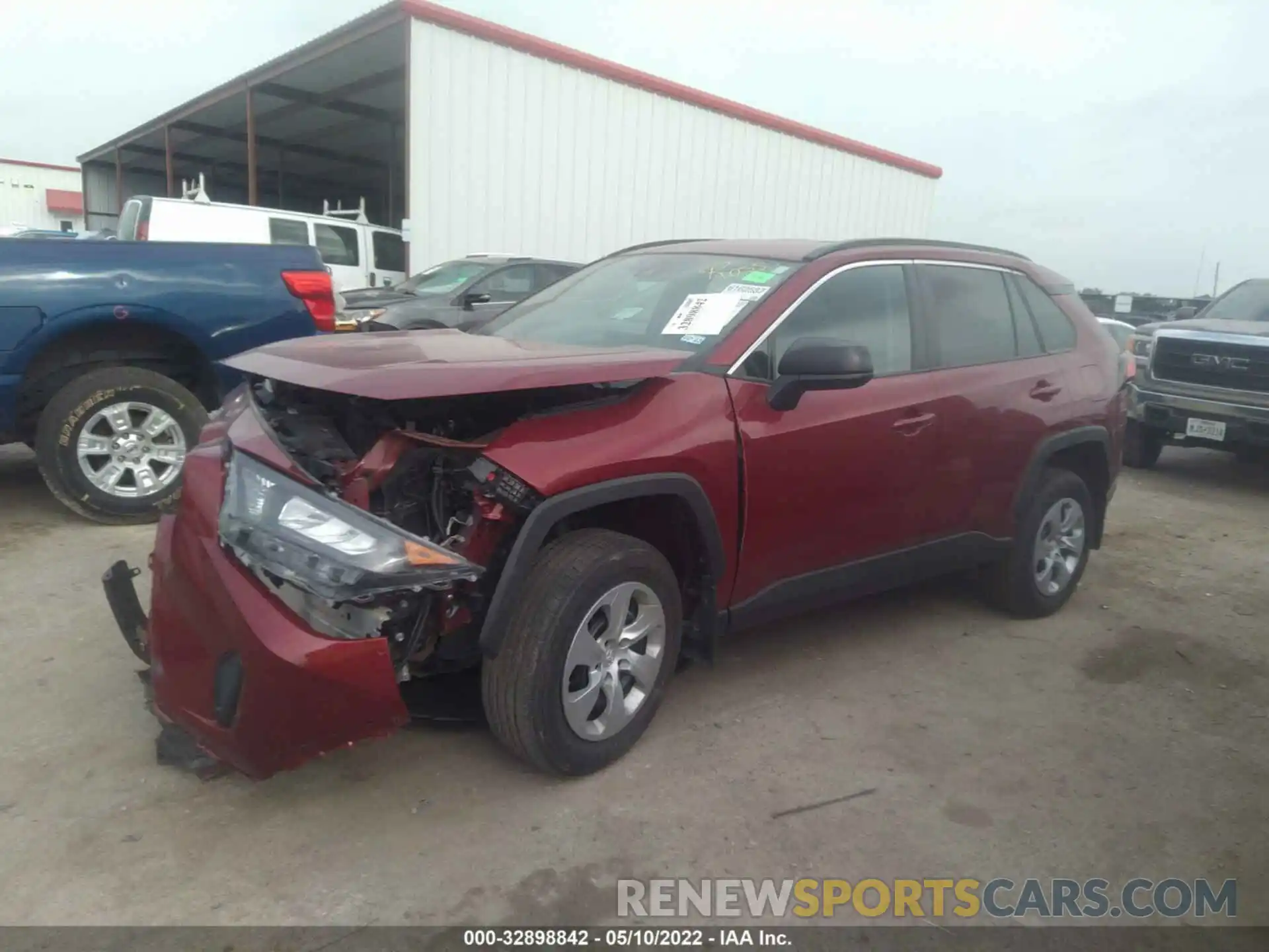 2 Photograph of a damaged car 2T3H1RFV0LC046999 TOYOTA RAV4 2020