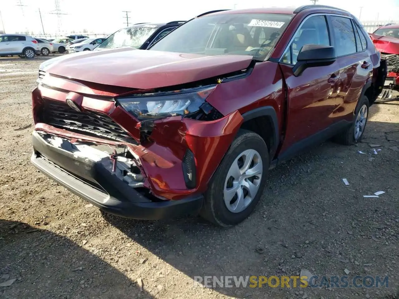 1 Photograph of a damaged car 2T3H1RFV0LC051474 TOYOTA RAV4 2020