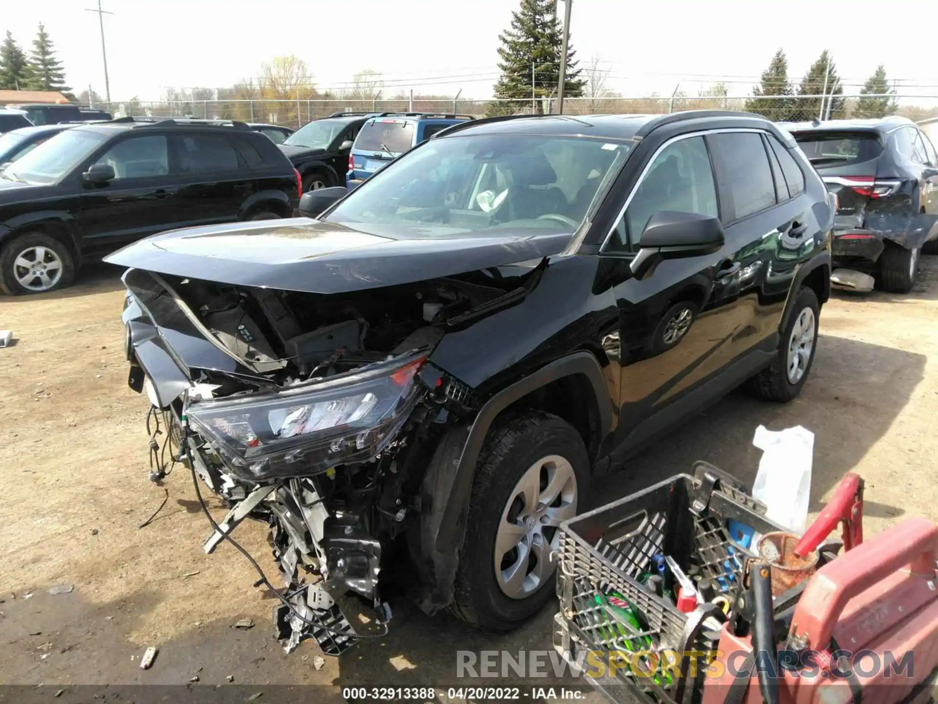 2 Photograph of a damaged car 2T3H1RFV0LC056965 TOYOTA RAV4 2020