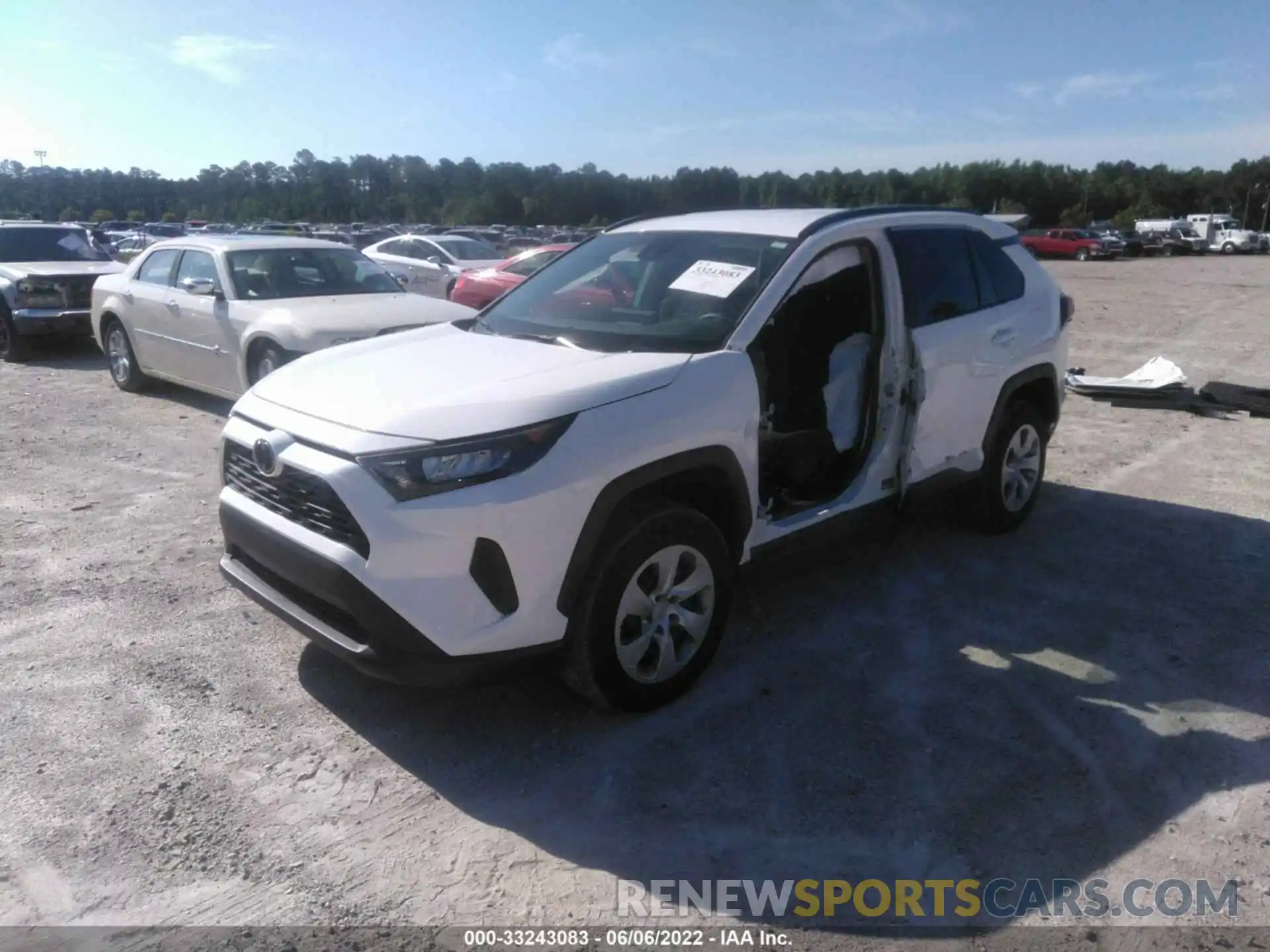 2 Photograph of a damaged car 2T3H1RFV0LC057548 TOYOTA RAV4 2020