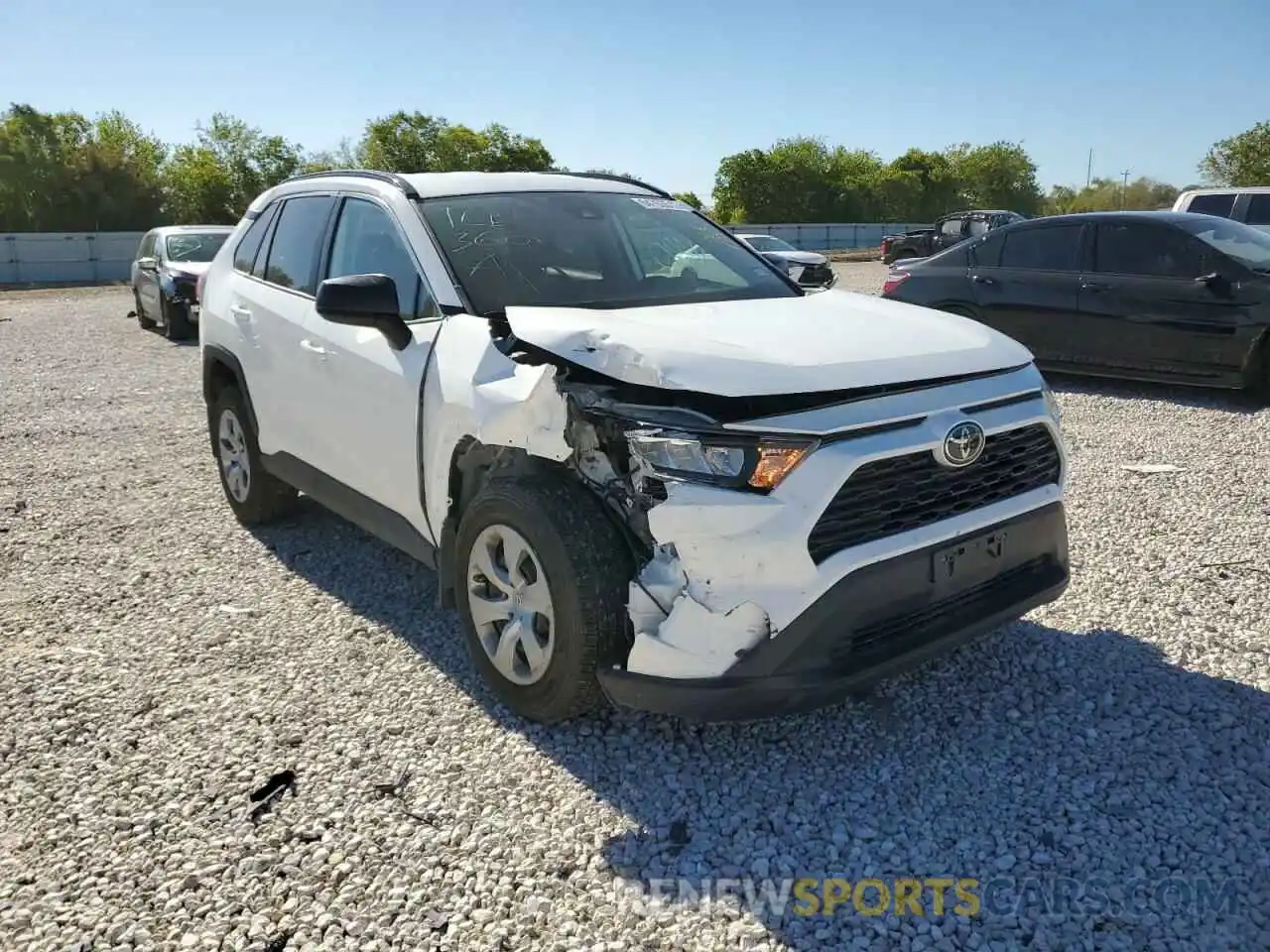 1 Photograph of a damaged car 2T3H1RFV0LC064175 TOYOTA RAV4 2020