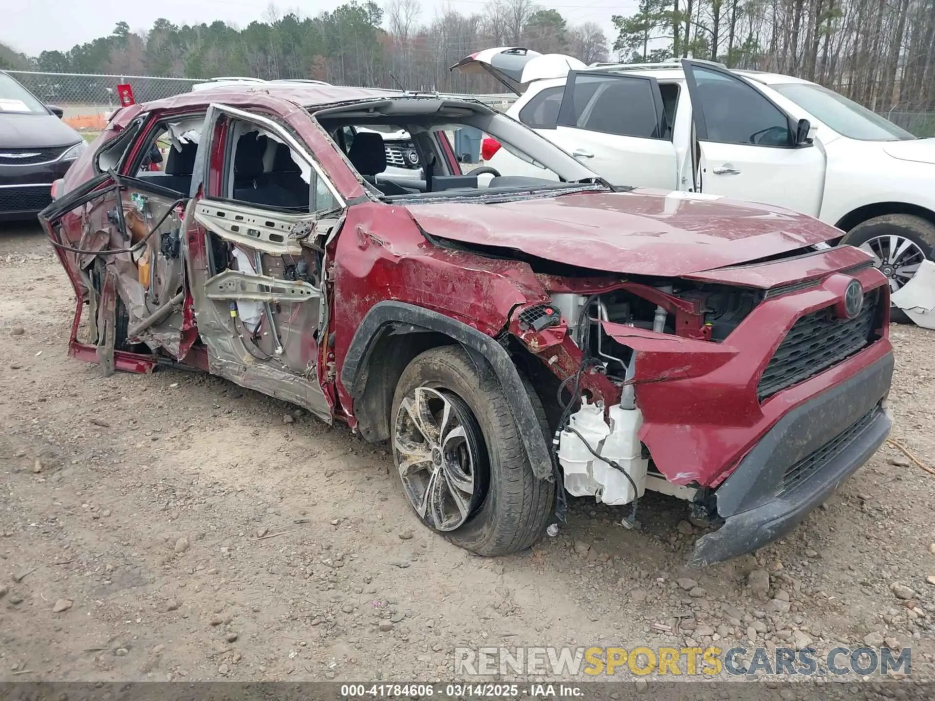 1 Photograph of a damaged car 2T3H1RFV0LC072860 TOYOTA RAV4 2020