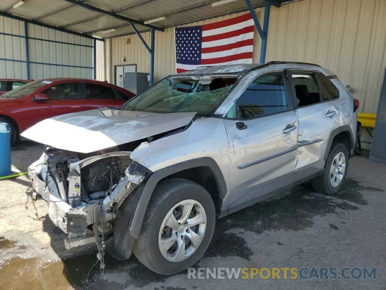 1 Photograph of a damaged car 2T3H1RFV0LW094890 TOYOTA RAV4 2020