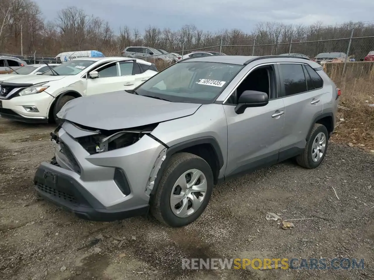 1 Photograph of a damaged car 2T3H1RFV0LW098082 TOYOTA RAV4 2020