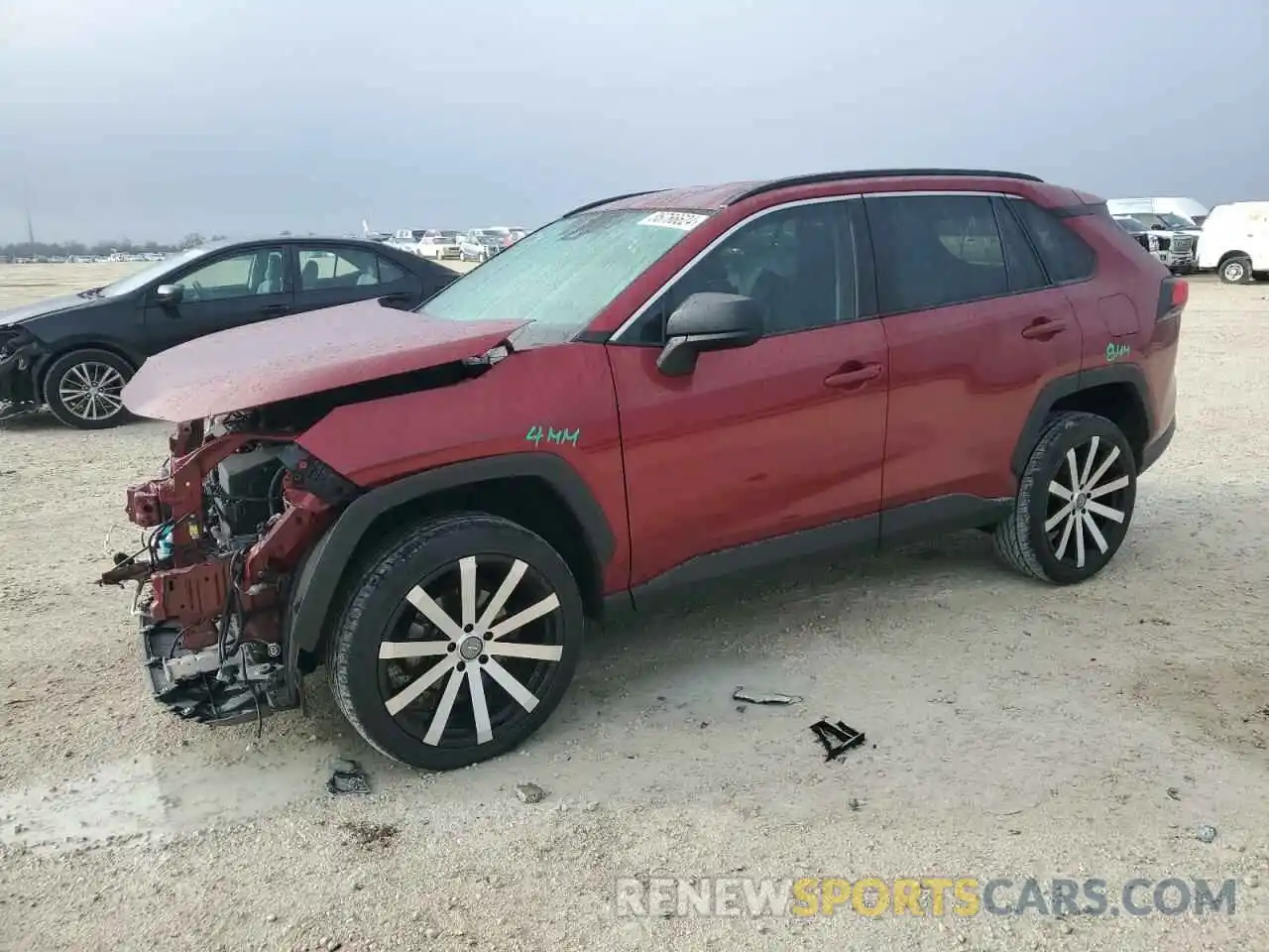 1 Photograph of a damaged car 2T3H1RFV1LC049152 TOYOTA RAV4 2020