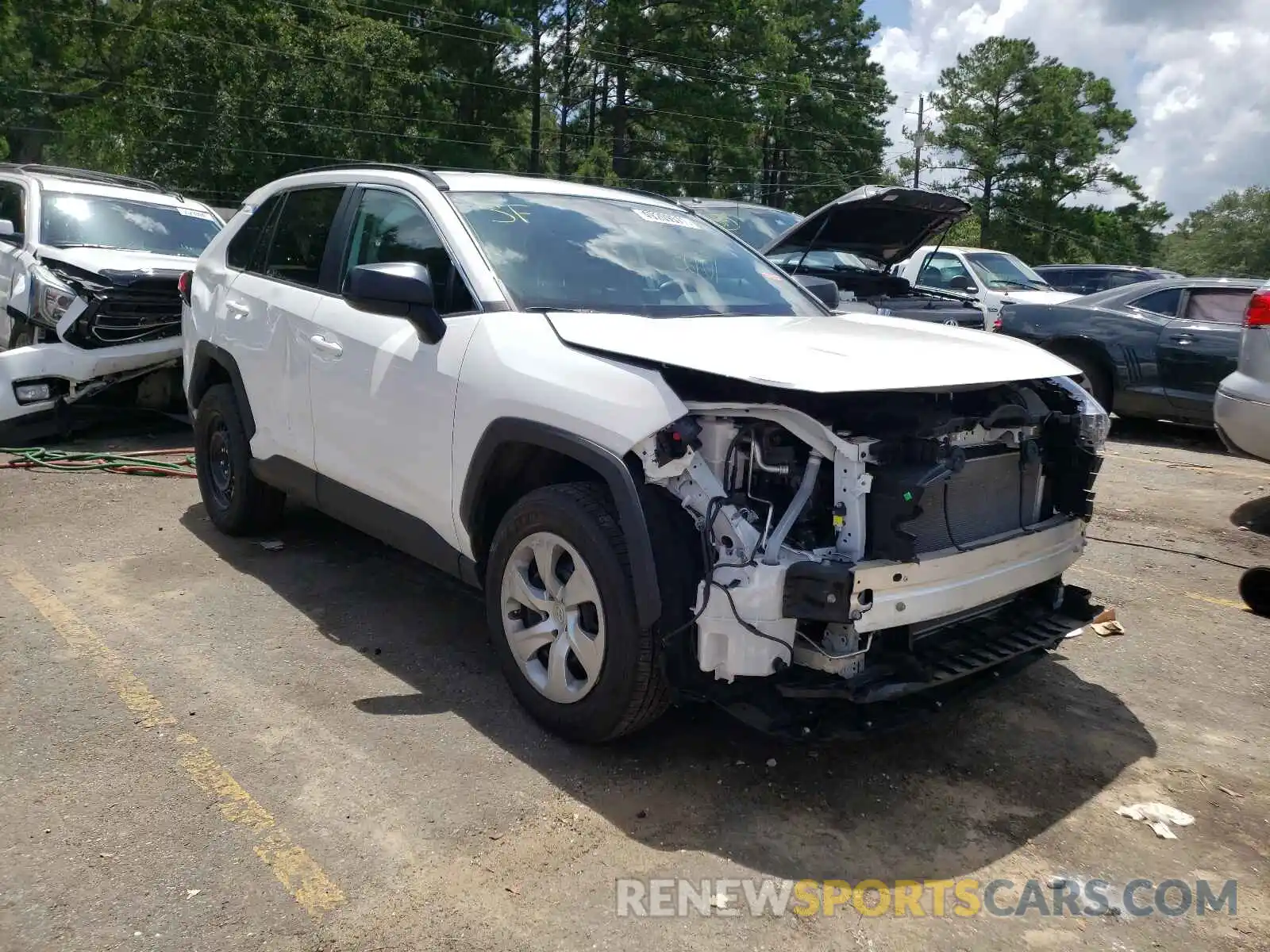 1 Photograph of a damaged car 2T3H1RFV1LC049622 TOYOTA RAV4 2020