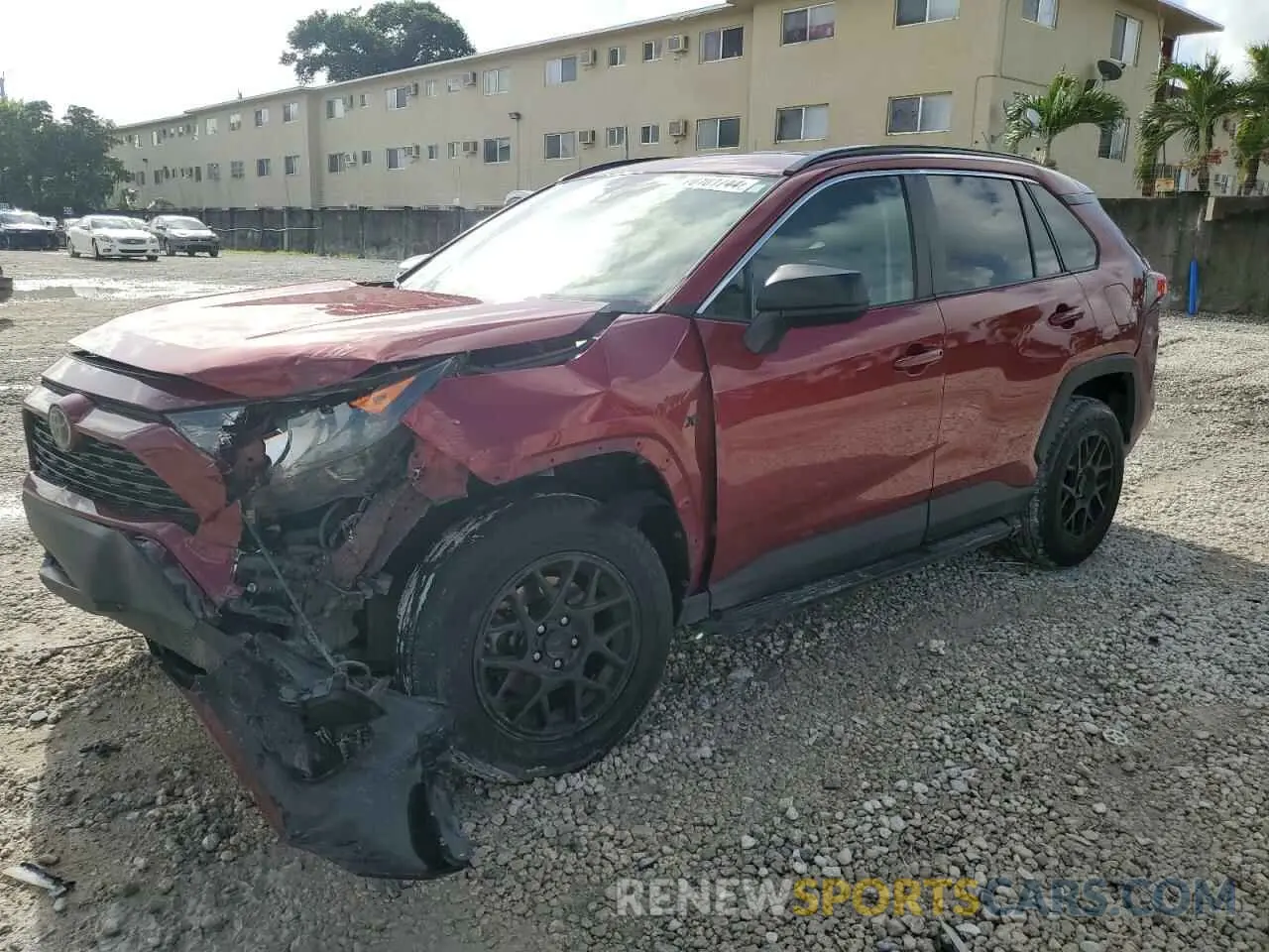 1 Photograph of a damaged car 2T3H1RFV1LC054531 TOYOTA RAV4 2020
