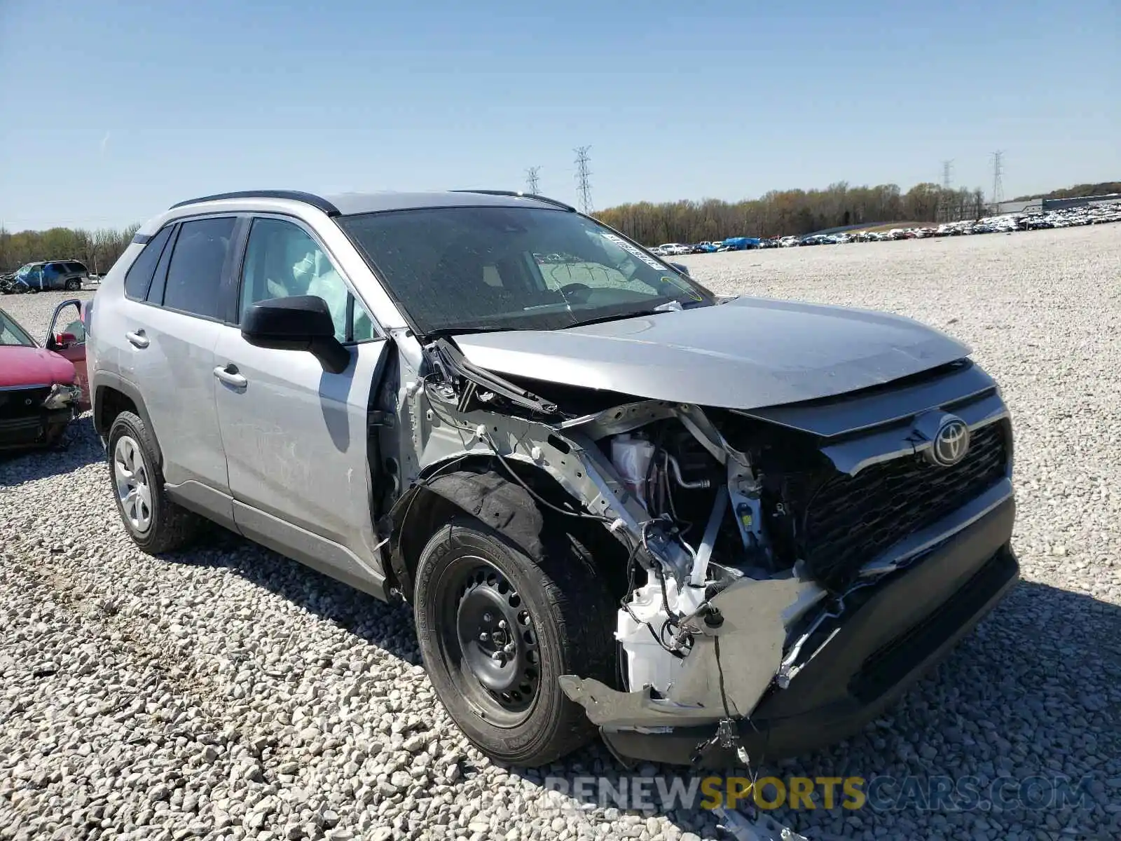 1 Photograph of a damaged car 2T3H1RFV1LC061236 TOYOTA RAV4 2020