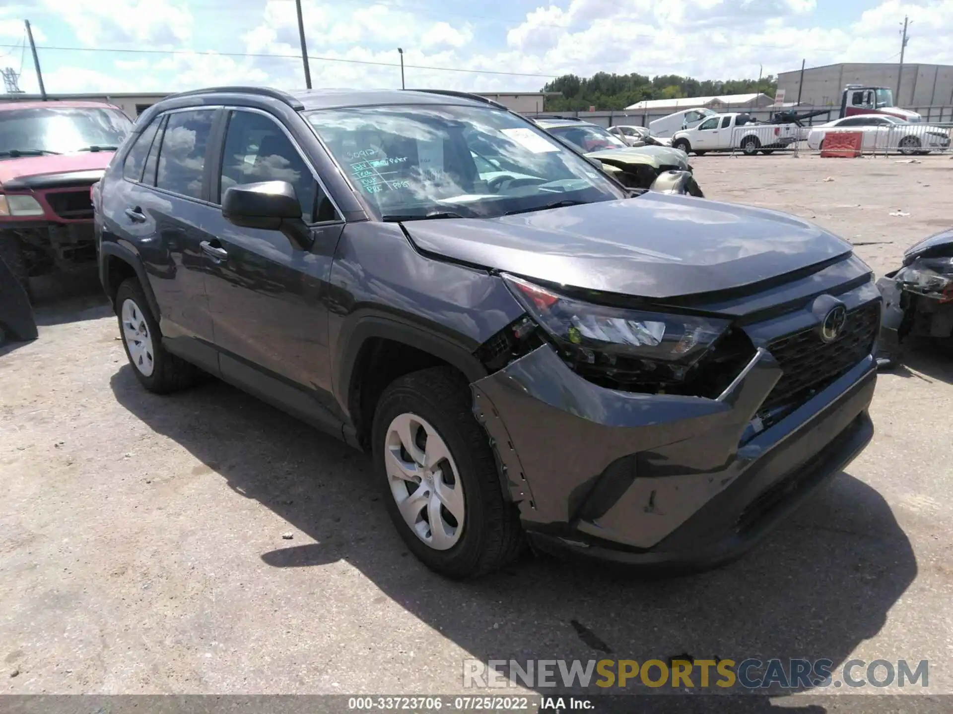 1 Photograph of a damaged car 2T3H1RFV1LC071409 TOYOTA RAV4 2020