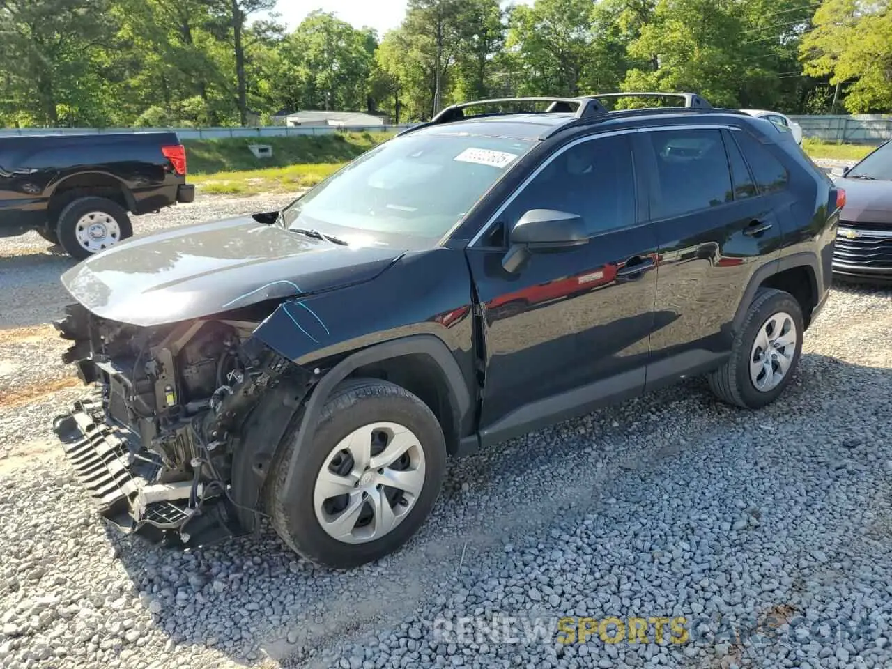 1 Photograph of a damaged car 2T3H1RFV1LW078245 TOYOTA RAV4 2020