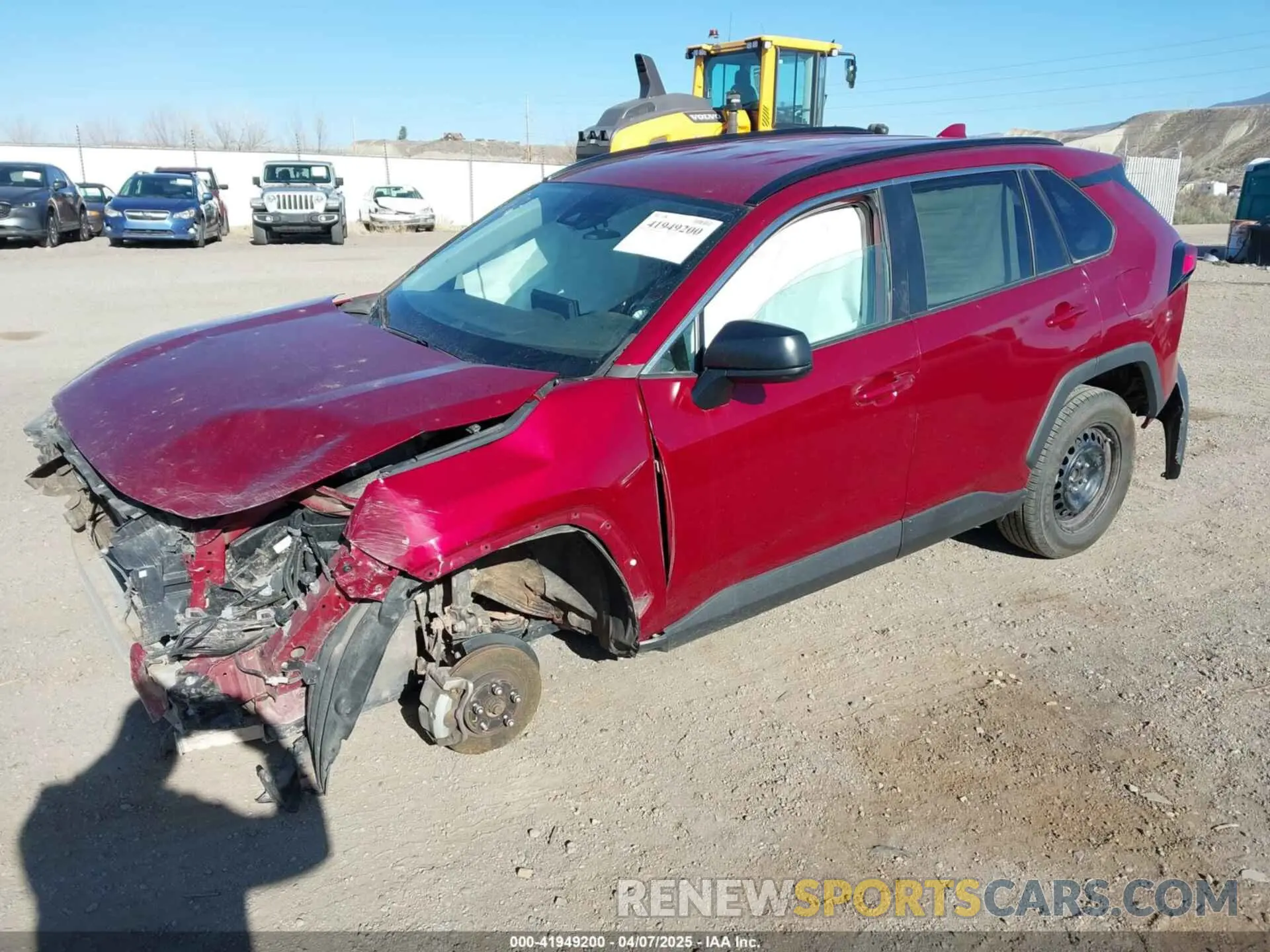 2 Photograph of a damaged car 2T3H1RFV1LW093523 TOYOTA RAV4 2020