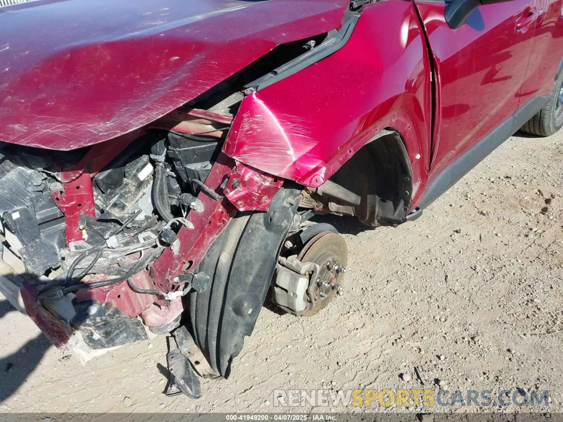 6 Photograph of a damaged car 2T3H1RFV1LW093523 TOYOTA RAV4 2020