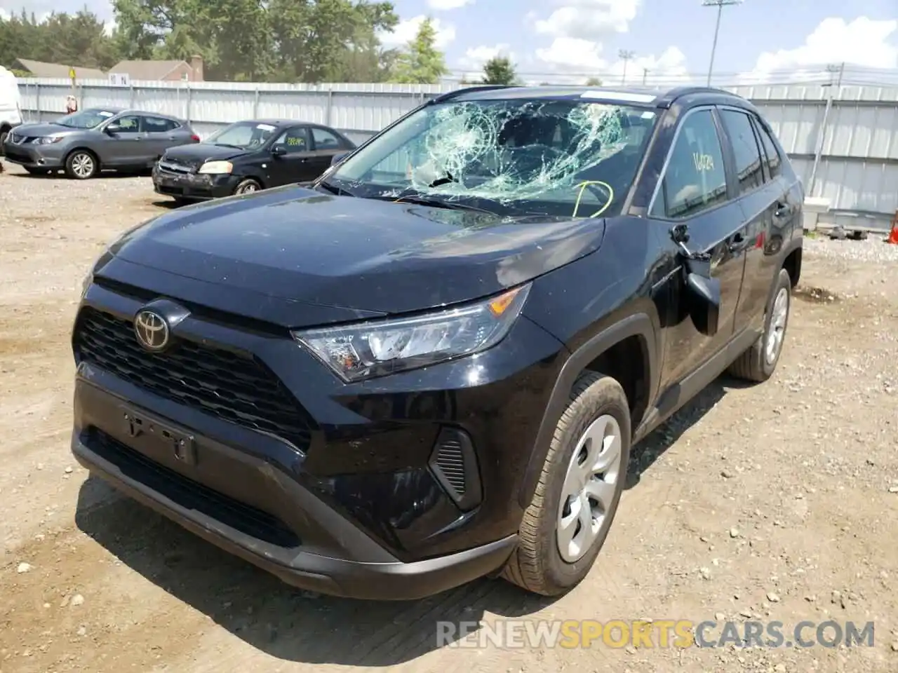 2 Photograph of a damaged car 2T3H1RFV1LW100132 TOYOTA RAV4 2020