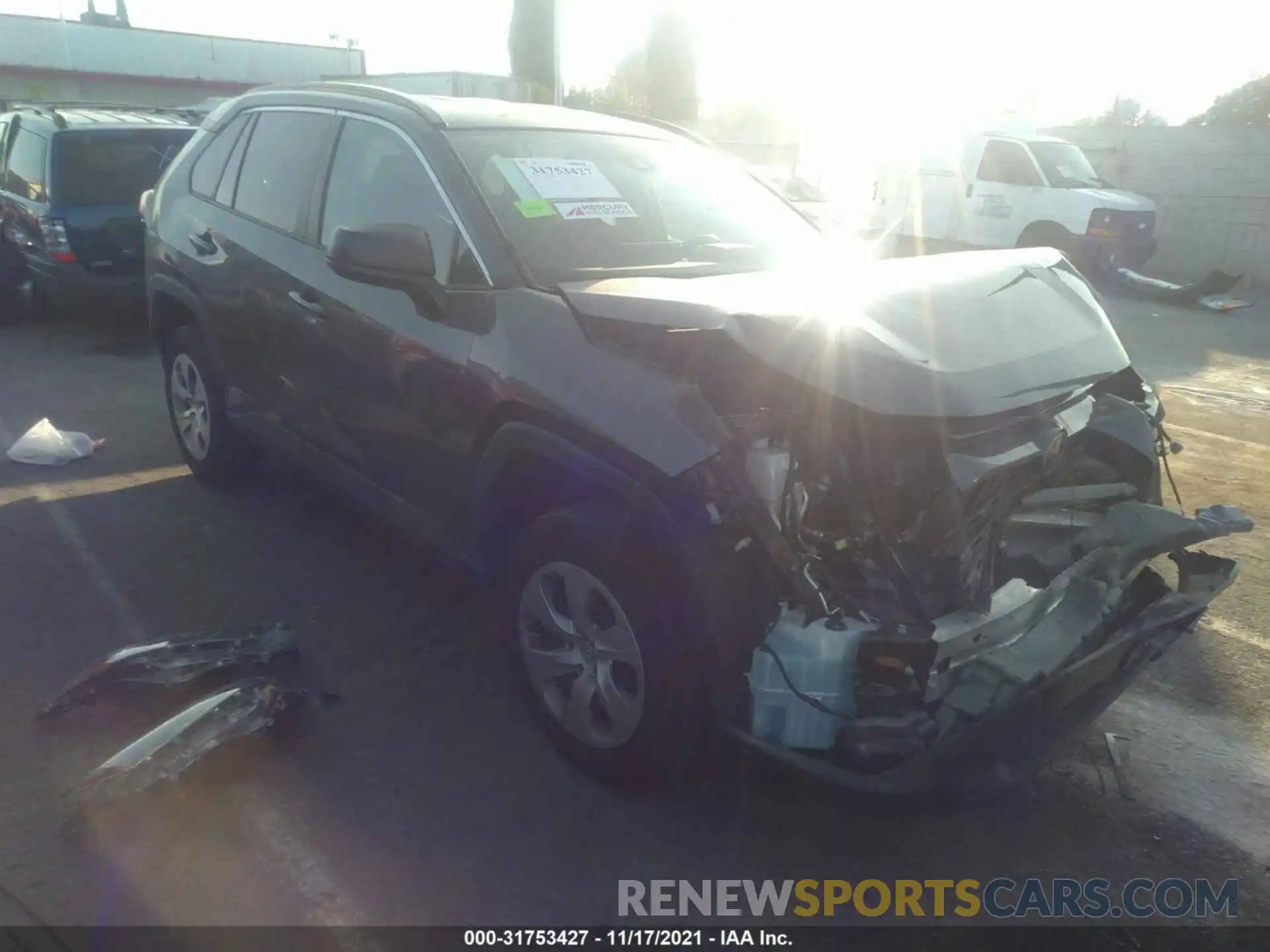 1 Photograph of a damaged car 2T3H1RFV2LC051363 TOYOTA RAV4 2020