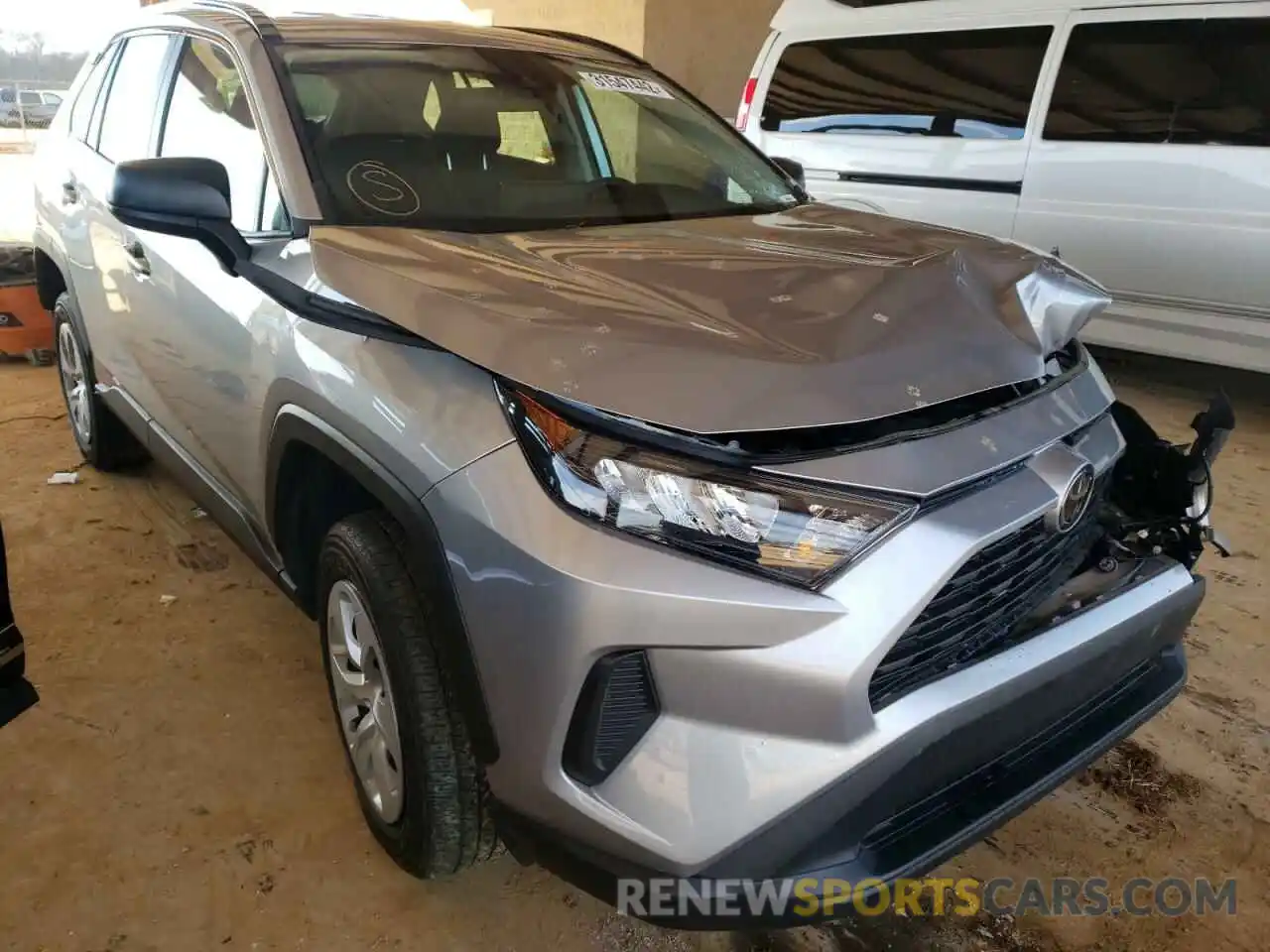 1 Photograph of a damaged car 2T3H1RFV2LC061052 TOYOTA RAV4 2020