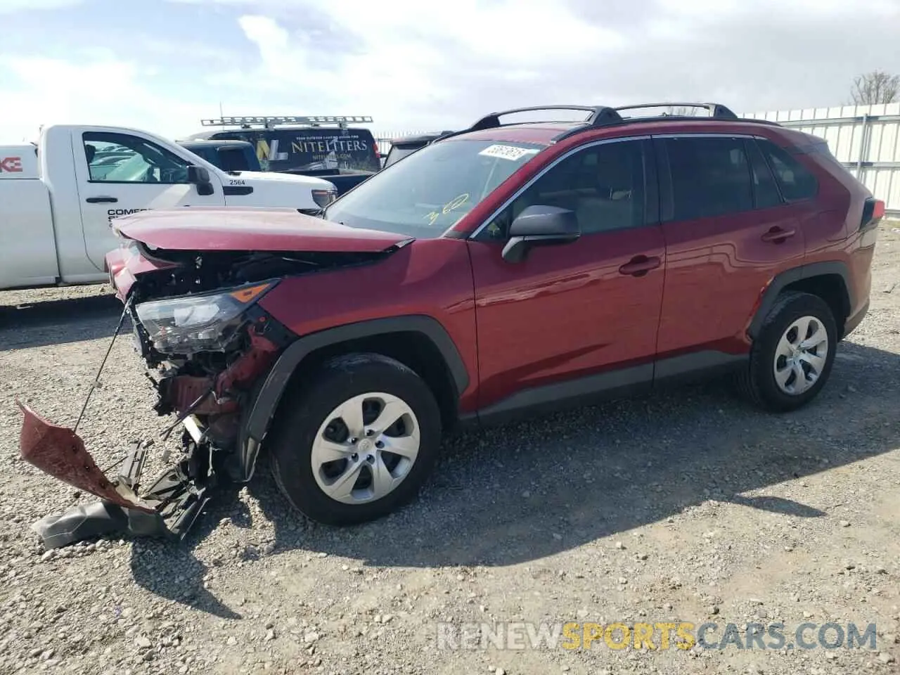 1 Photograph of a damaged car 2T3H1RFV2LC061567 TOYOTA RAV4 2020