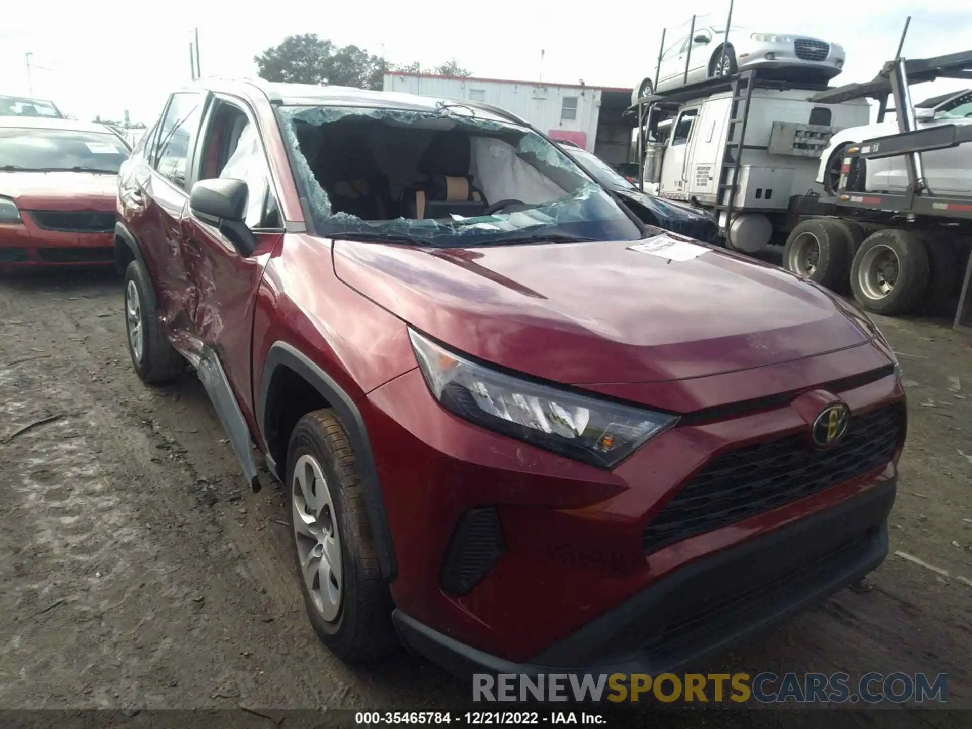 1 Photograph of a damaged car 2T3H1RFV2LC073704 TOYOTA RAV4 2020