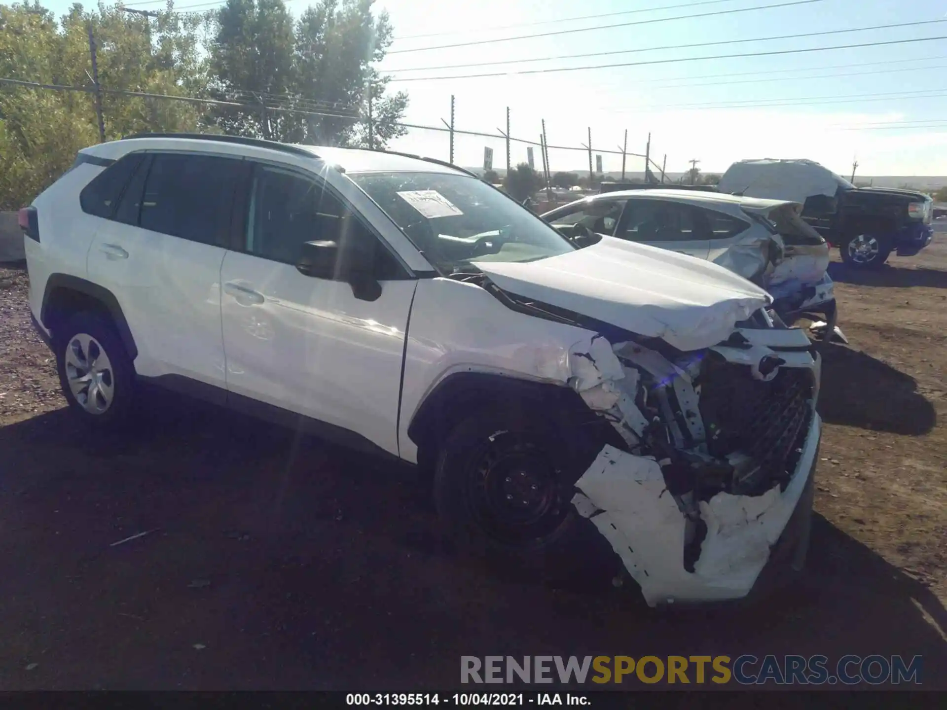 1 Photograph of a damaged car 2T3H1RFV2LC079390 TOYOTA RAV4 2020