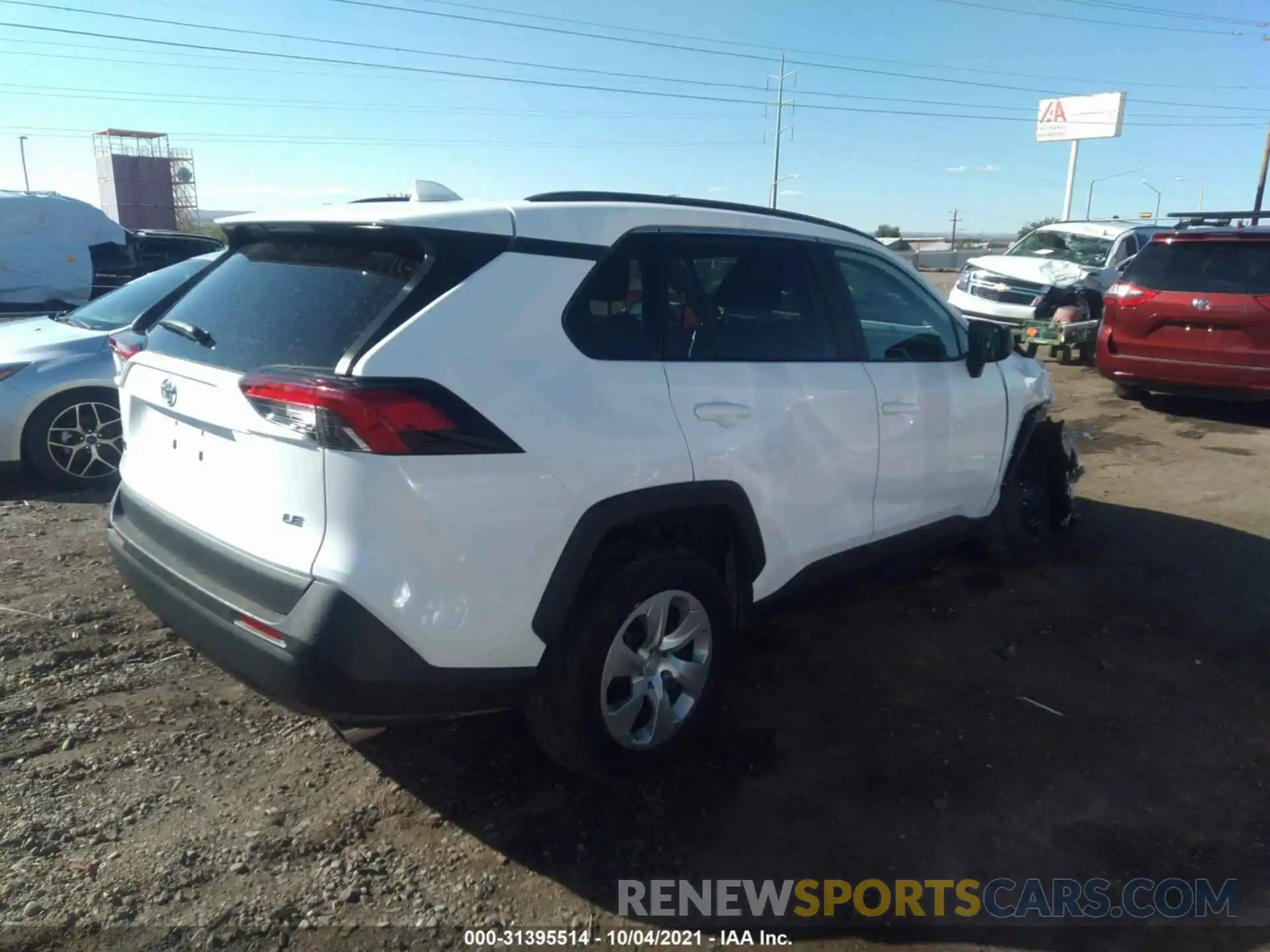 4 Photograph of a damaged car 2T3H1RFV2LC079390 TOYOTA RAV4 2020