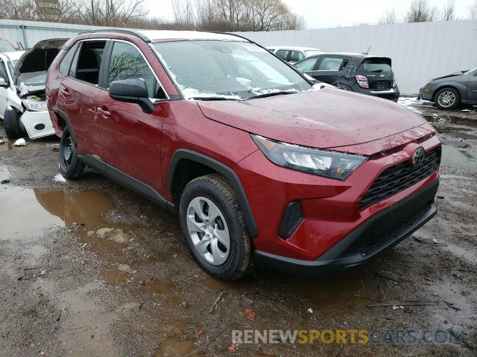 1 Photograph of a damaged car 2T3H1RFV2LW069392 TOYOTA RAV4 2020