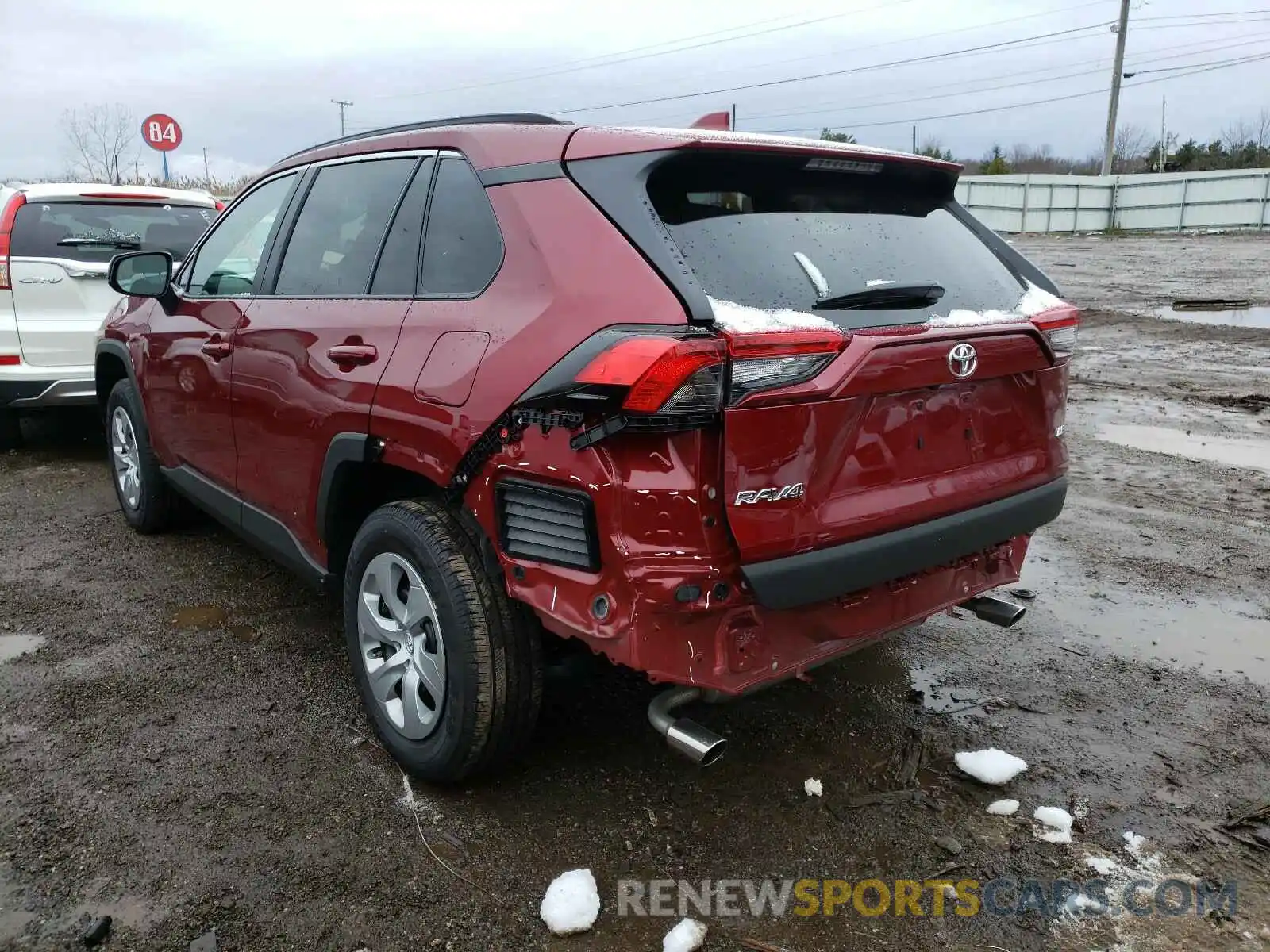 3 Photograph of a damaged car 2T3H1RFV2LW069392 TOYOTA RAV4 2020