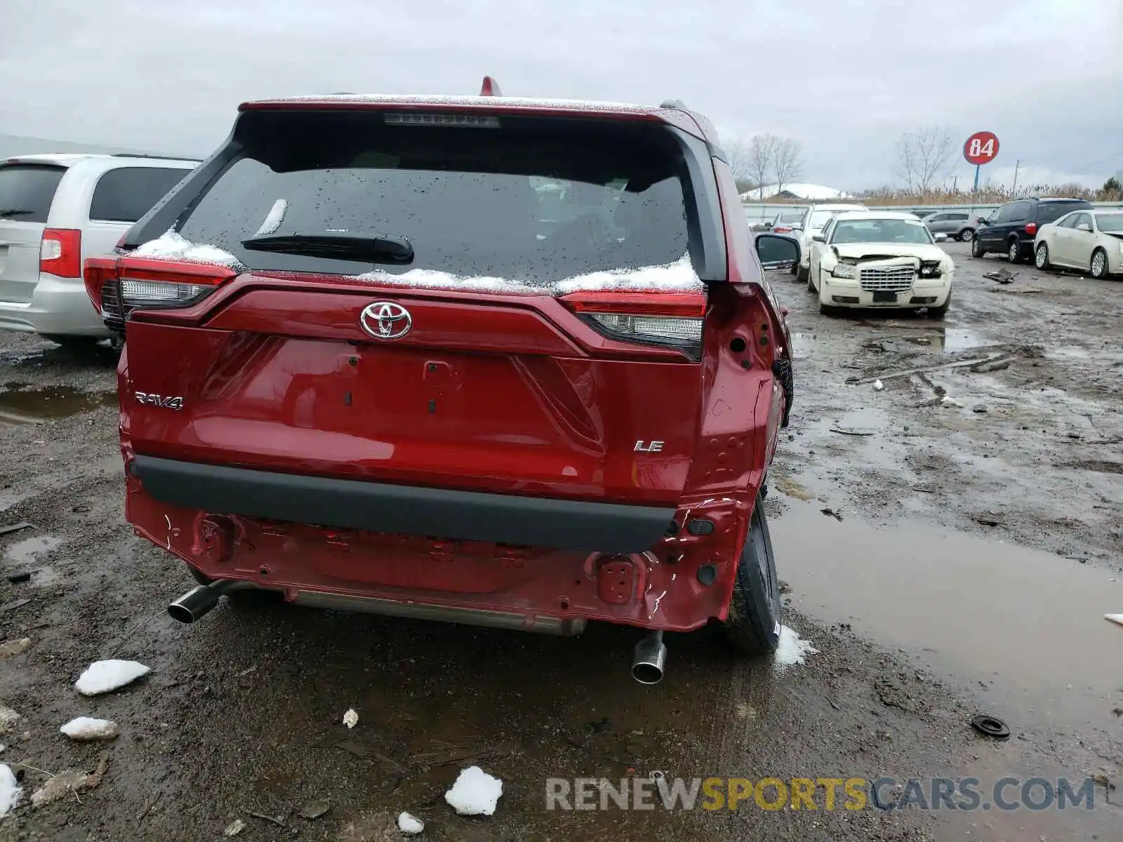 9 Photograph of a damaged car 2T3H1RFV2LW069392 TOYOTA RAV4 2020