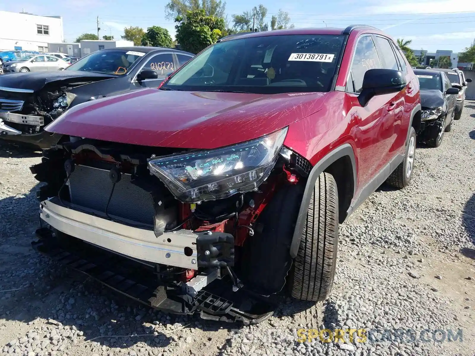 2 Photograph of a damaged car 2T3H1RFV2LW089187 TOYOTA RAV4 2020