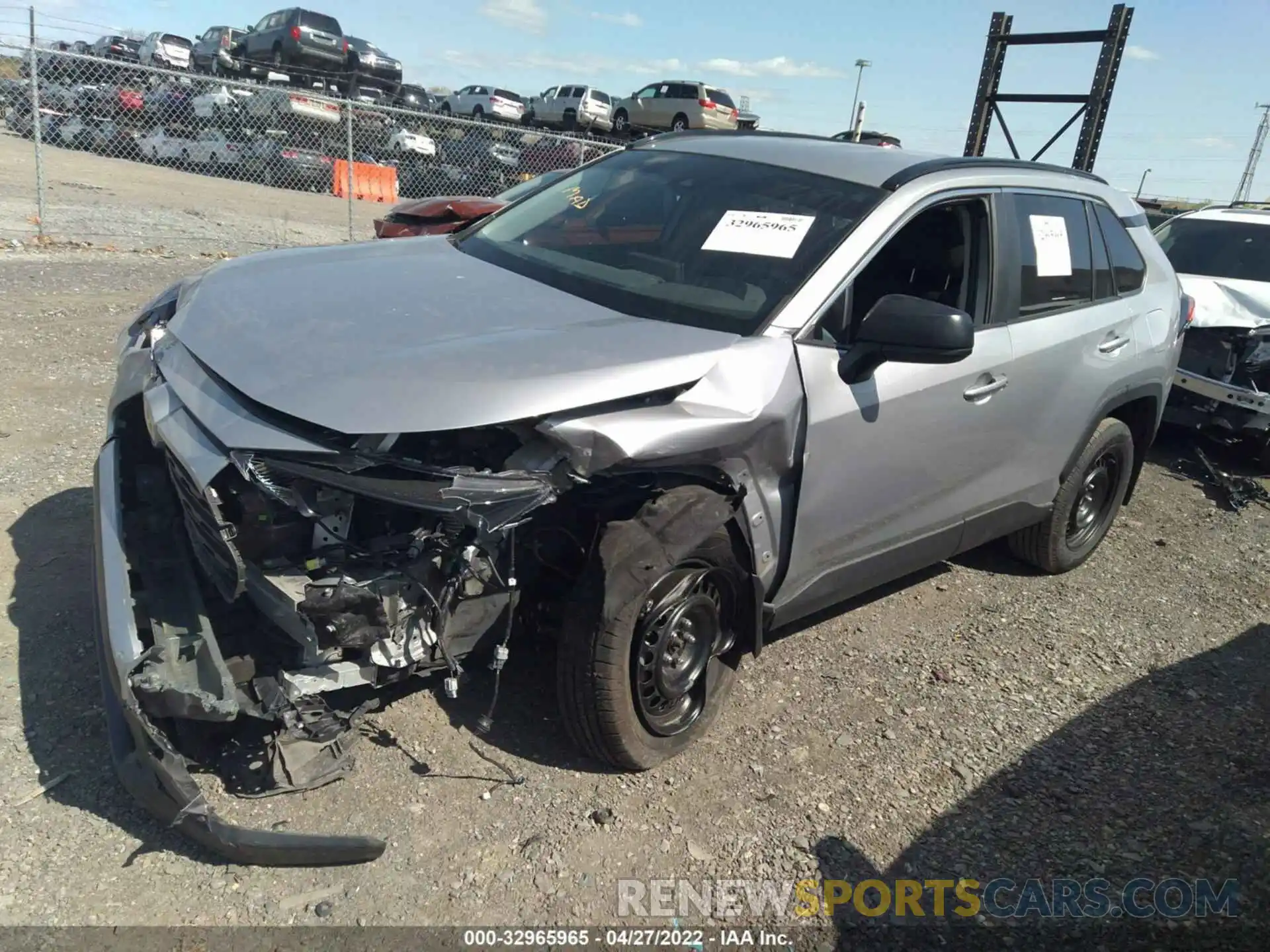 2 Photograph of a damaged car 2T3H1RFV2LW099220 TOYOTA RAV4 2020