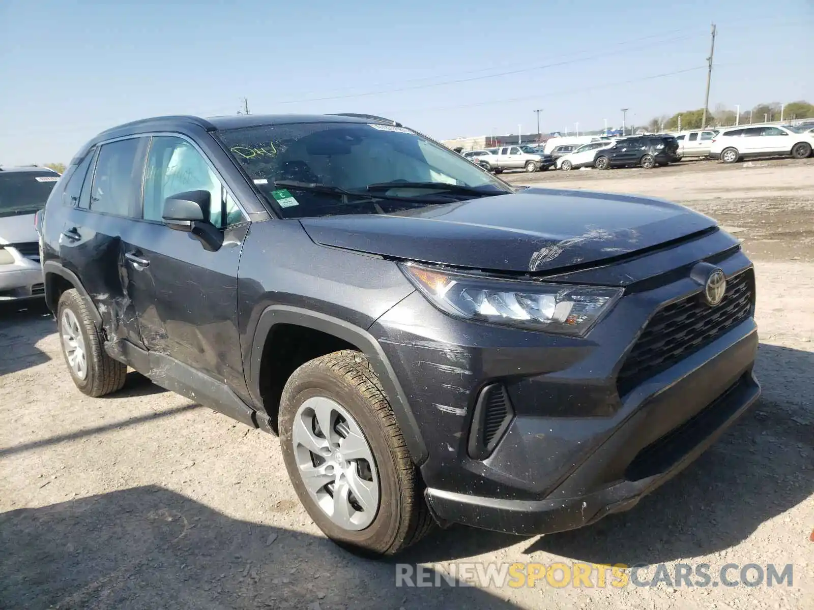 1 Photograph of a damaged car 2T3H1RFV3LC056023 TOYOTA RAV4 2020