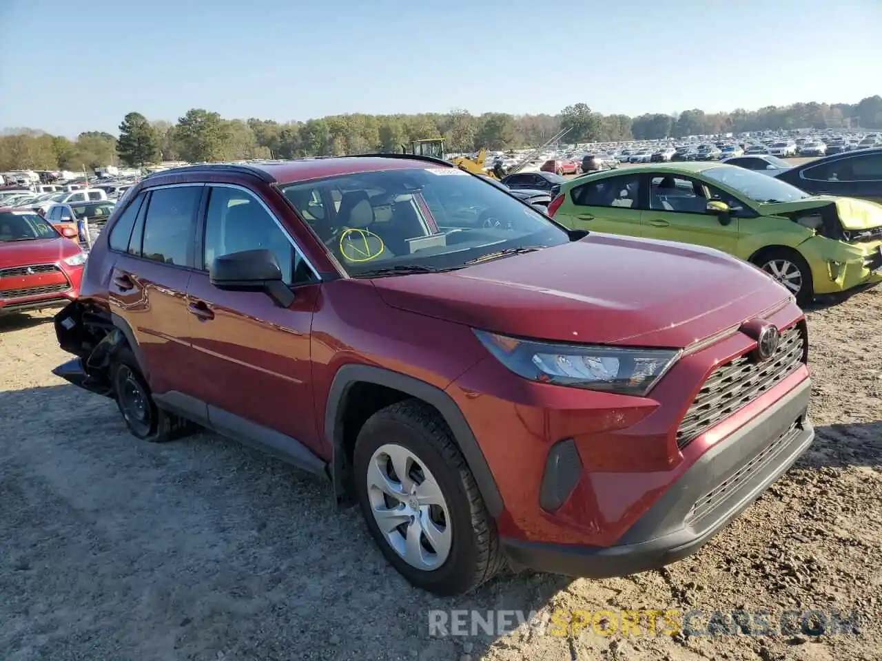 1 Photograph of a damaged car 2T3H1RFV3LC062520 TOYOTA RAV4 2020