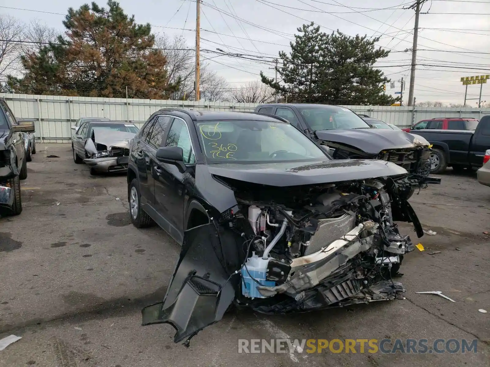 1 Photograph of a damaged car 2T3H1RFV3LC062579 TOYOTA RAV4 2020