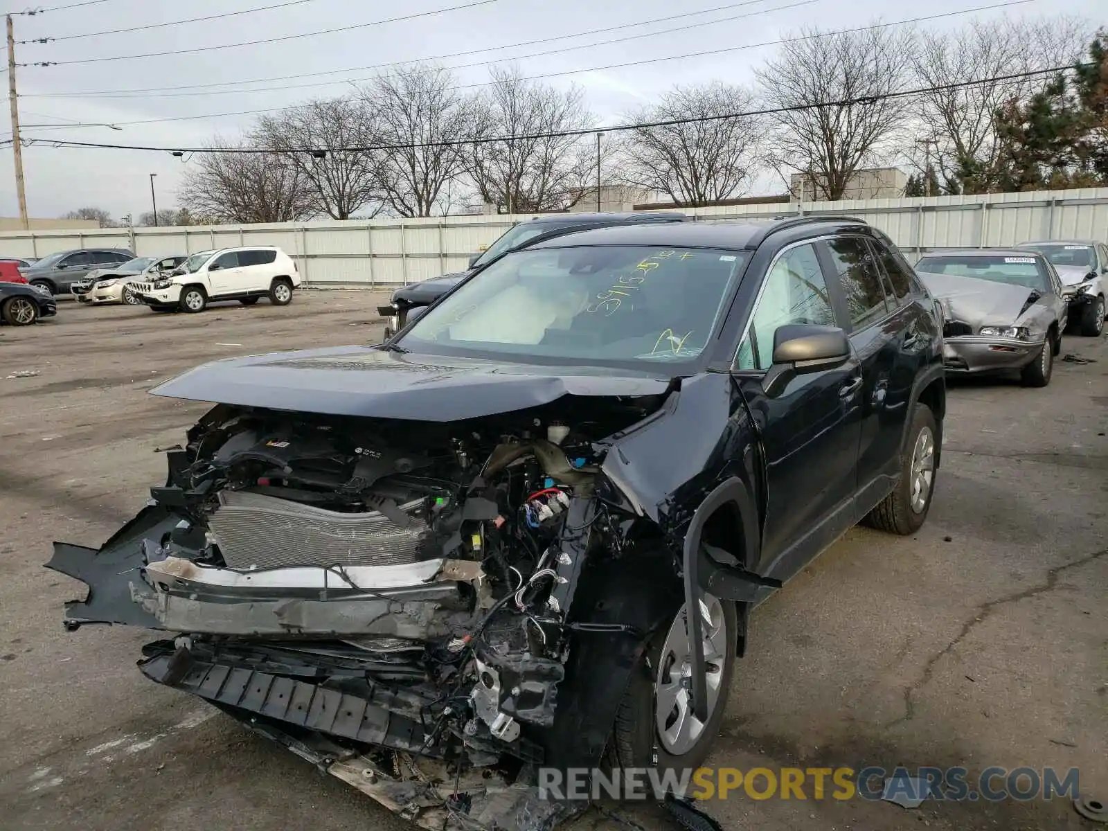 2 Photograph of a damaged car 2T3H1RFV3LC062579 TOYOTA RAV4 2020