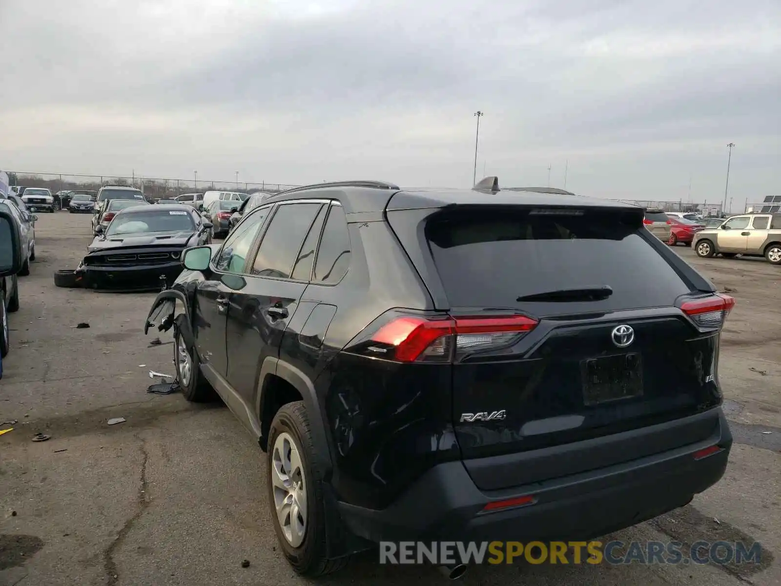 3 Photograph of a damaged car 2T3H1RFV3LC062579 TOYOTA RAV4 2020