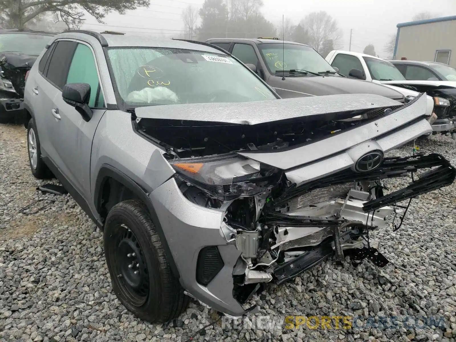 1 Photograph of a damaged car 2T3H1RFV3LC064557 TOYOTA RAV4 2020