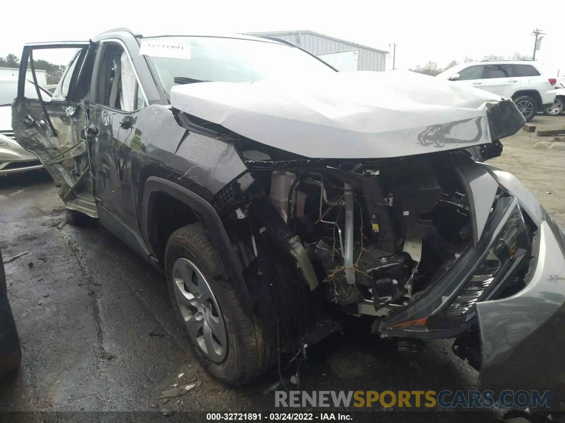 1 Photograph of a damaged car 2T3H1RFV3LC064882 TOYOTA RAV4 2020