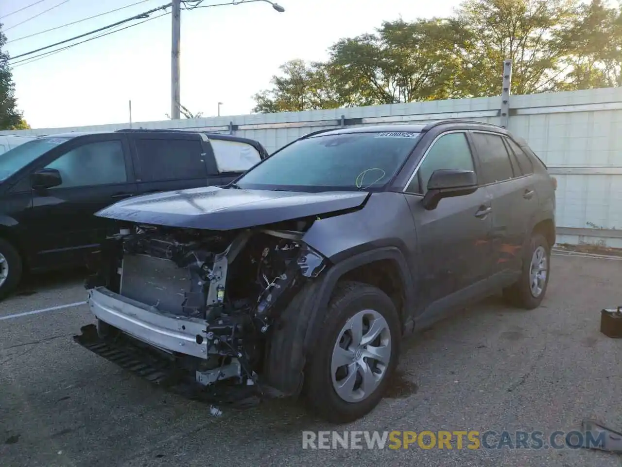 2 Photograph of a damaged car 2T3H1RFV3LC077339 TOYOTA RAV4 2020