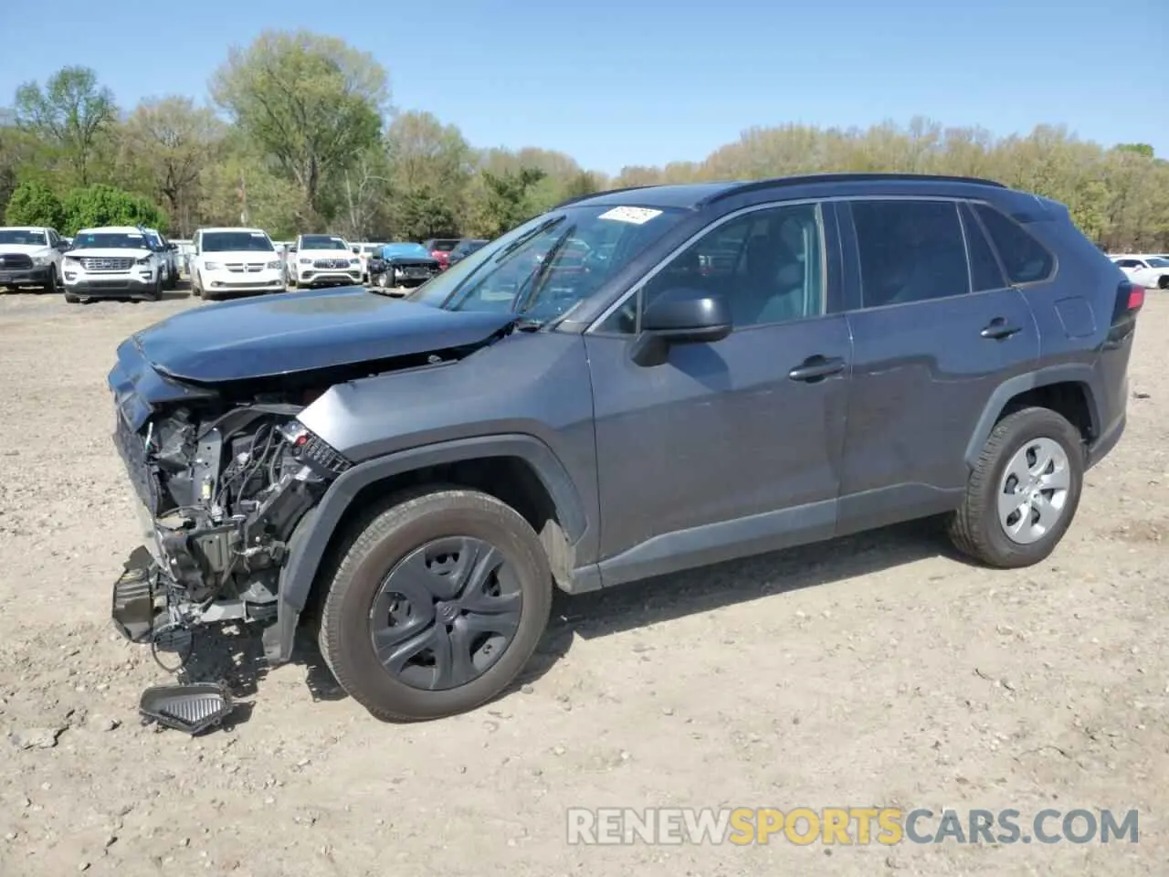 1 Photograph of a damaged car 2T3H1RFV3LC080936 TOYOTA RAV4 2020