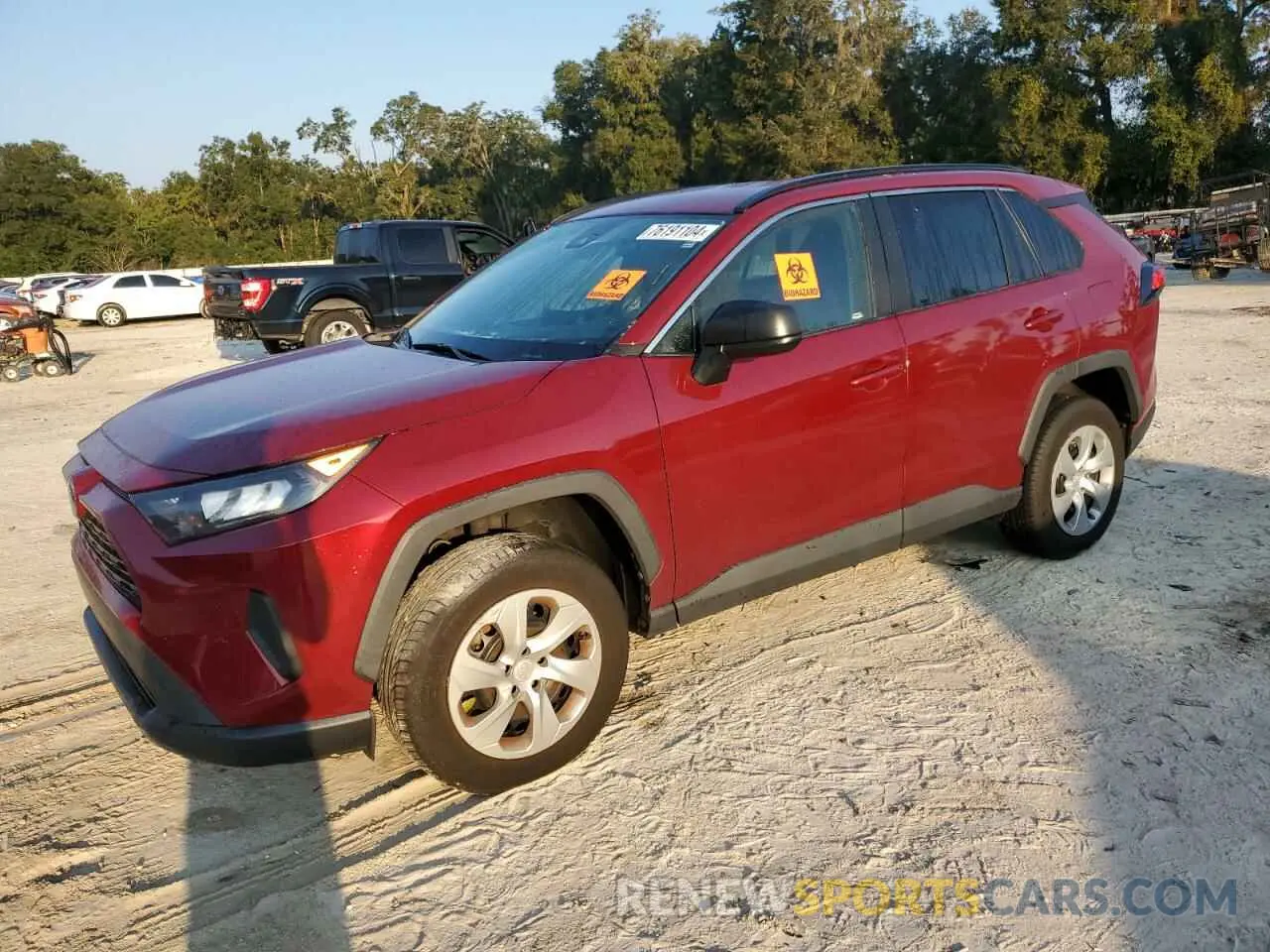 1 Photograph of a damaged car 2T3H1RFV3LW059602 TOYOTA RAV4 2020