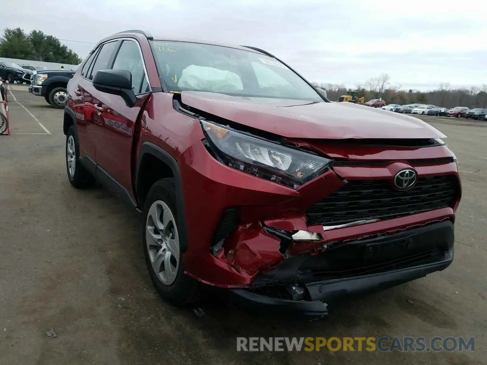 1 Photograph of a damaged car 2T3H1RFV4LC035553 TOYOTA RAV4 2020