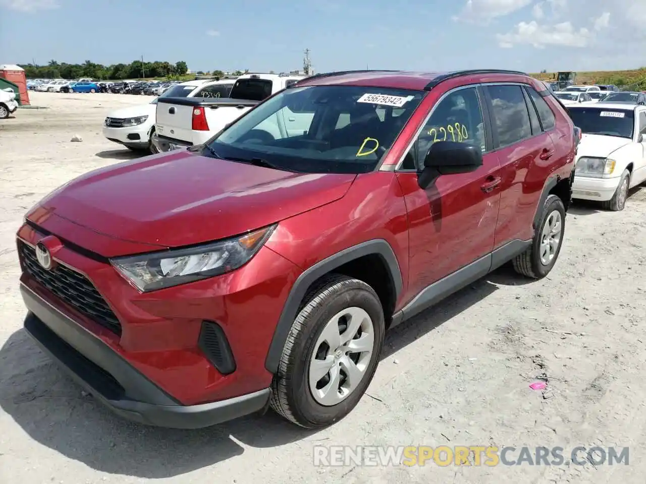 2 Photograph of a damaged car 2T3H1RFV4LC041983 TOYOTA RAV4 2020