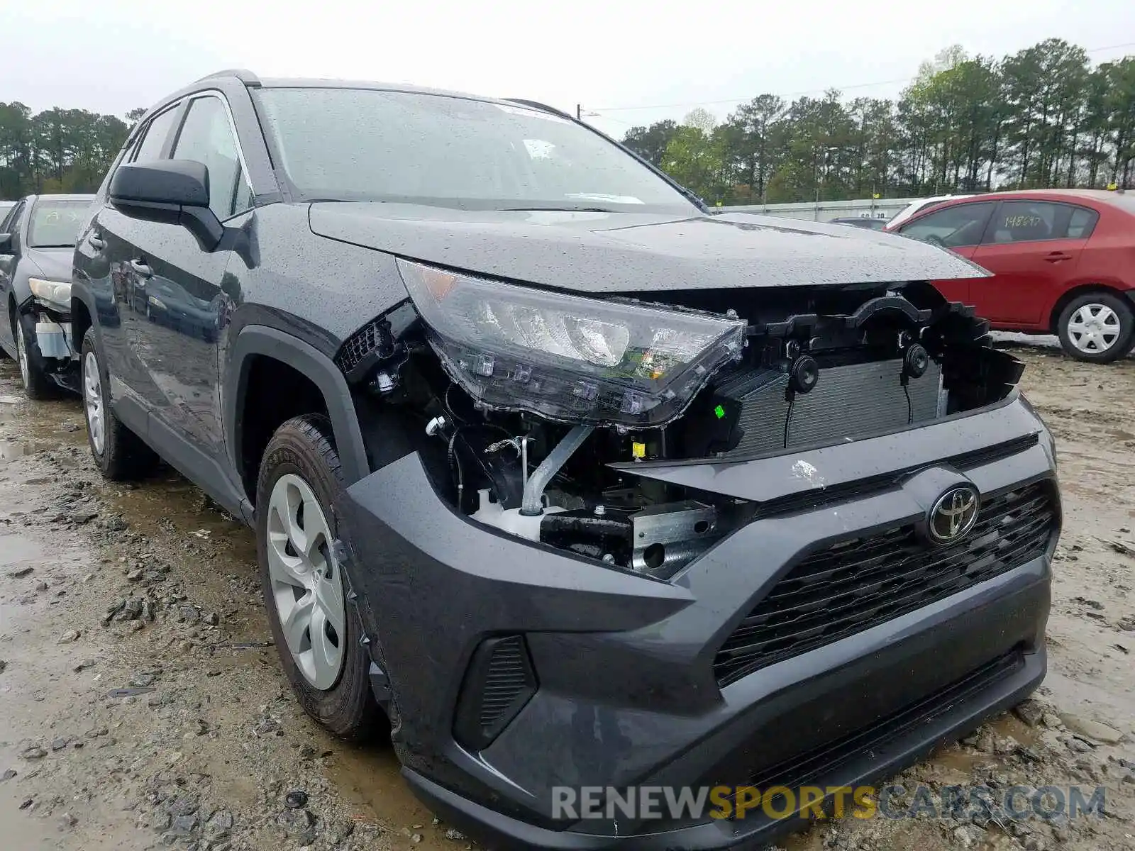 1 Photograph of a damaged car 2T3H1RFV4LC044169 TOYOTA RAV4 2020